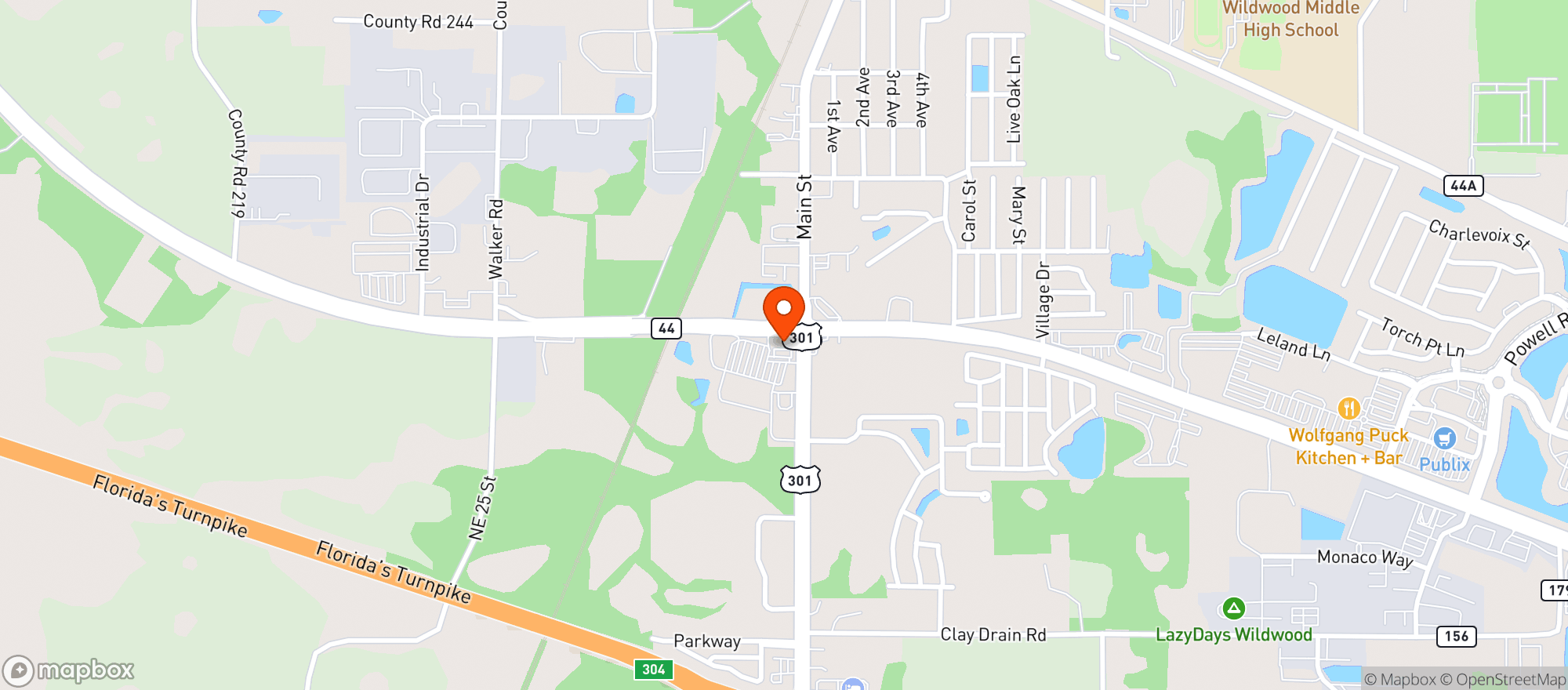 Map showing Circle K #2705932