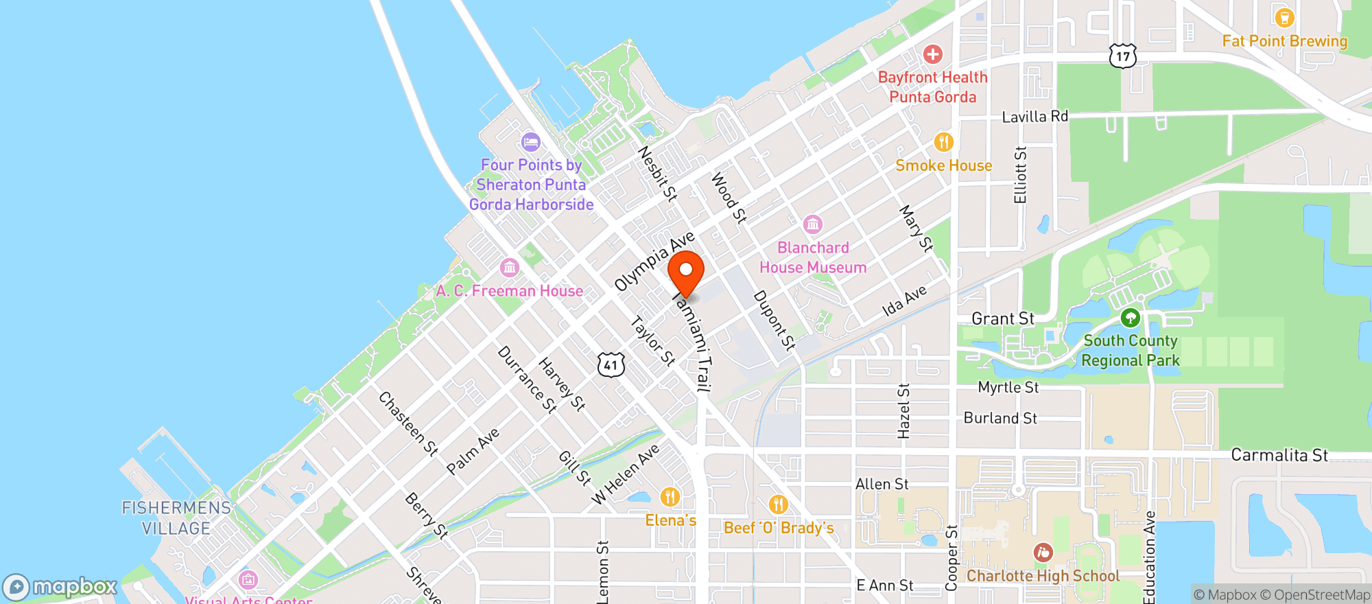 Map showing Ice House Pub