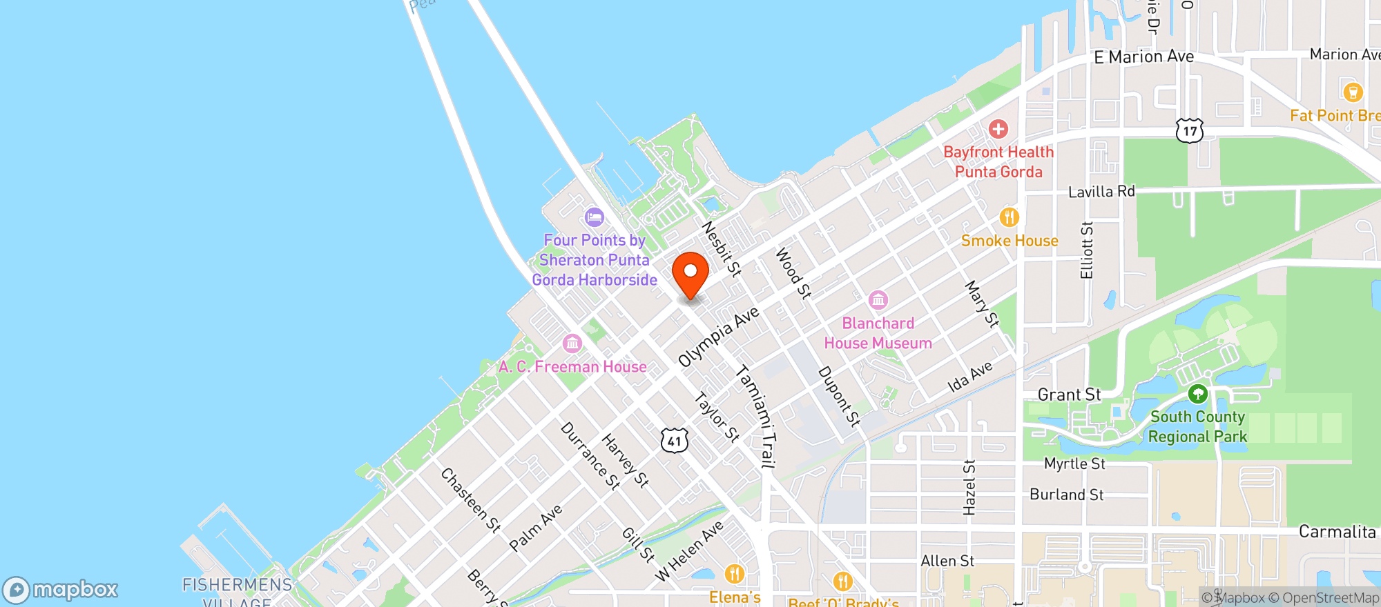 Map showing Pomegranate & Fig Gift Boutique