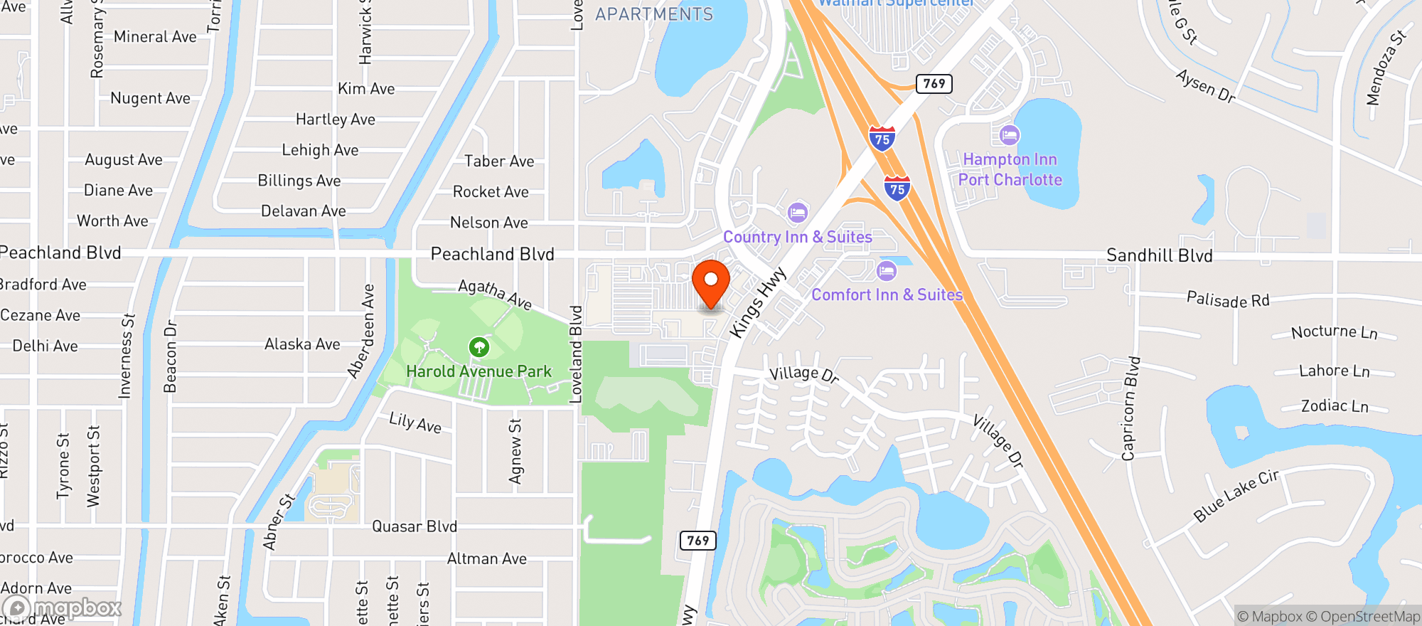 Map showing Fusion Cantina