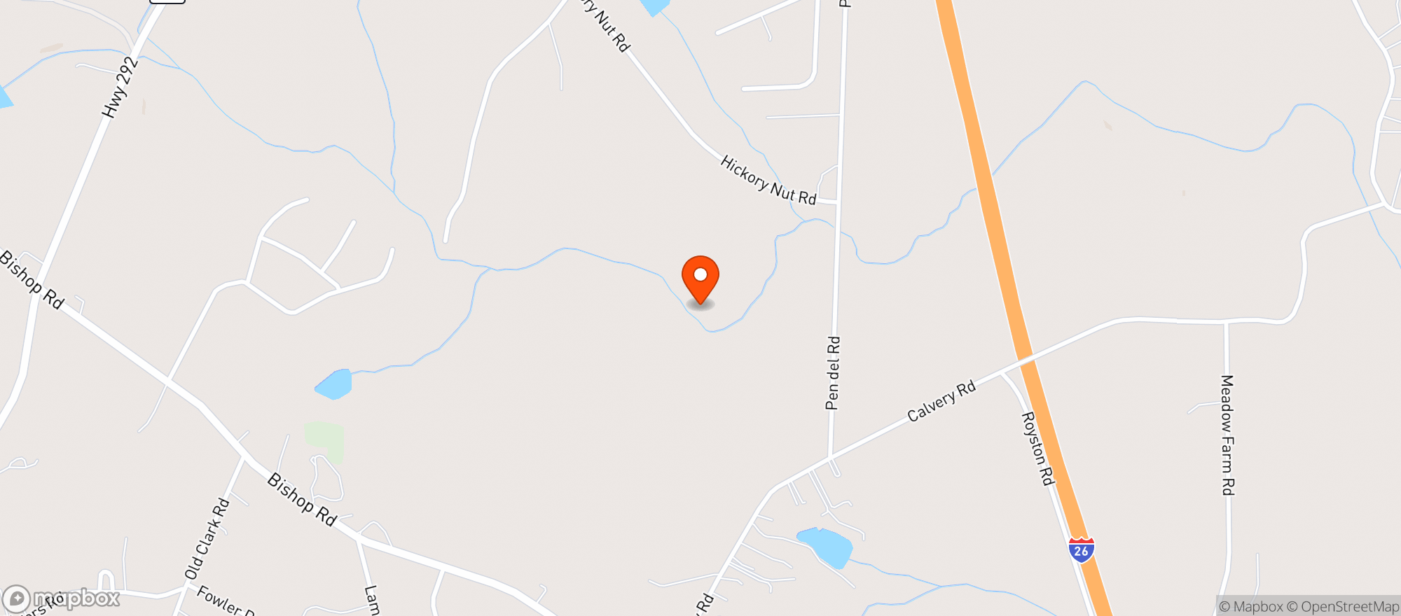 Map showing River Bend Sportsmans Resort