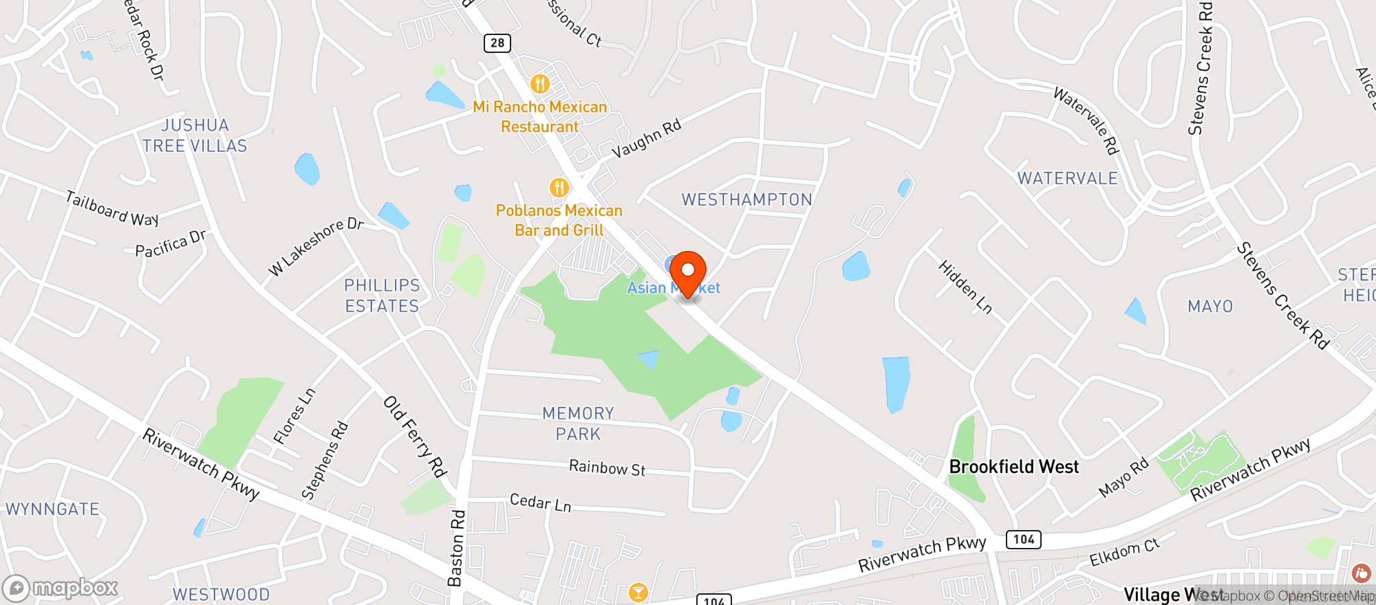 Map showing Vape Vault