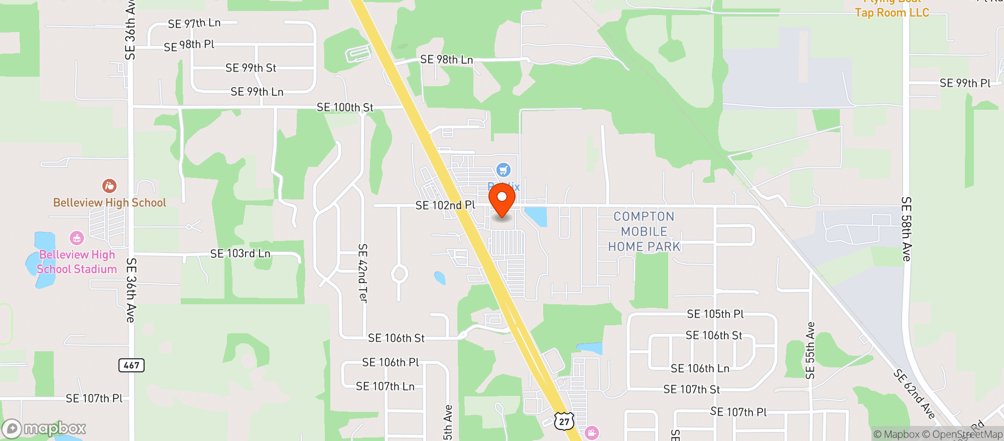 Map showing Publix