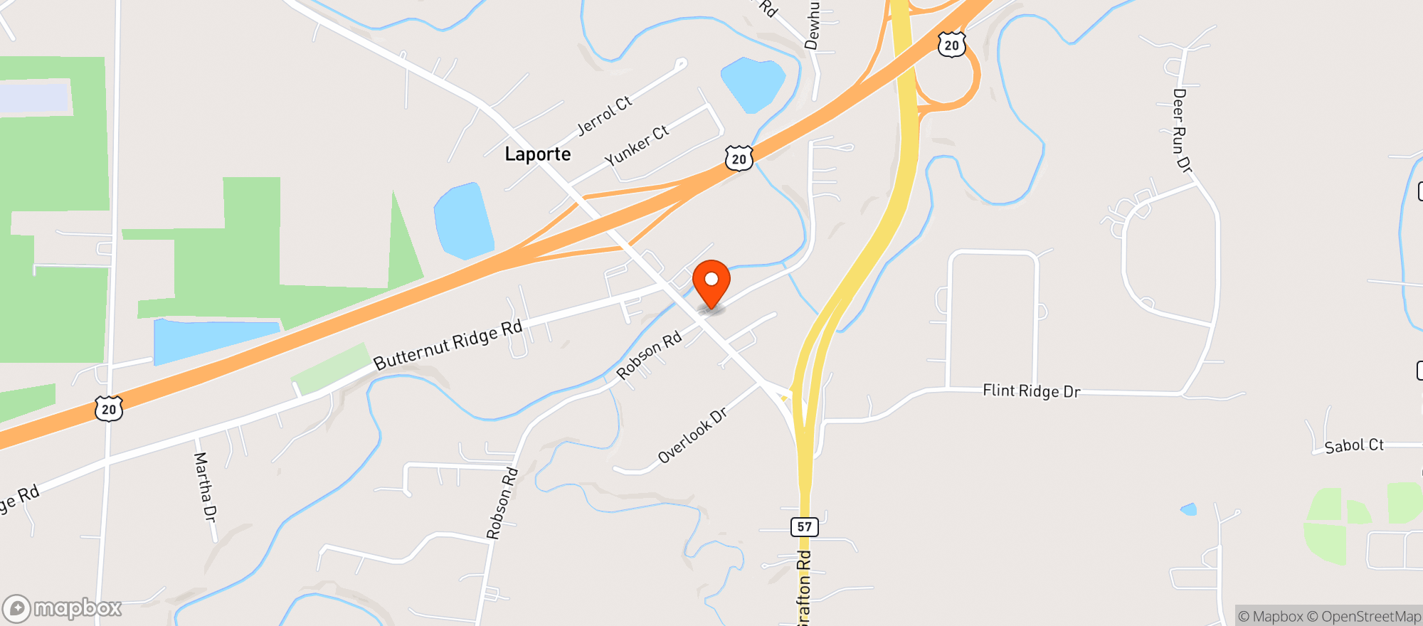 Map showing Riverside Beverage & Deli