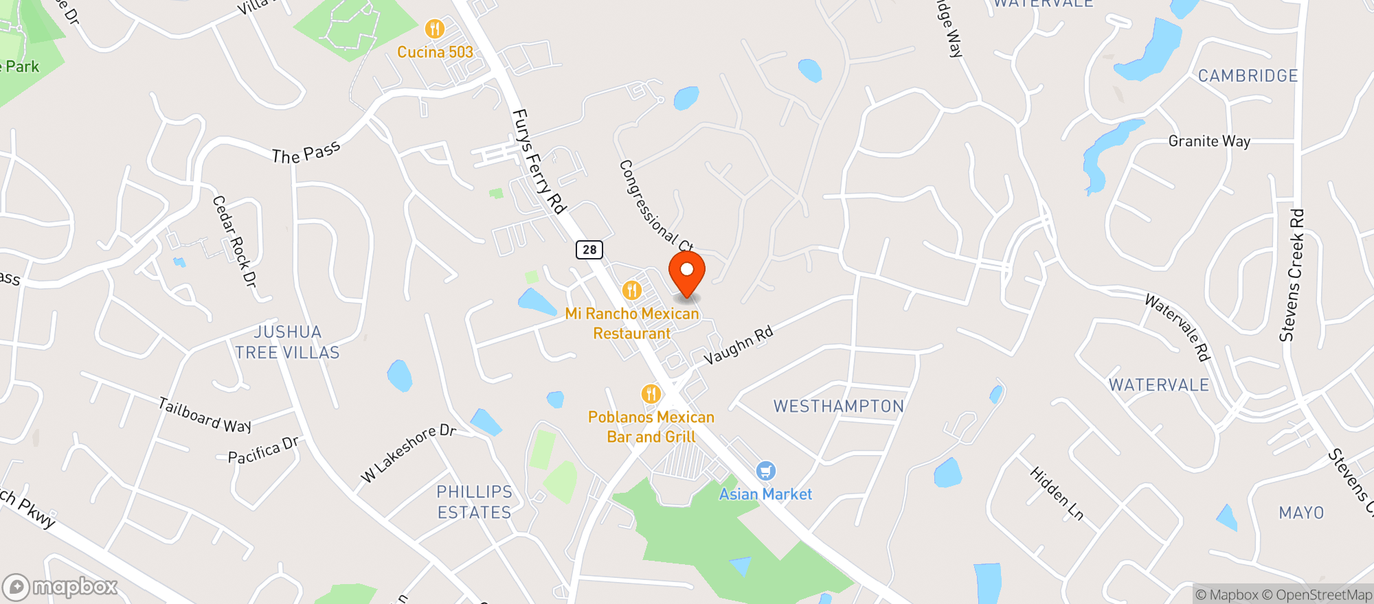 Map showing Publix
