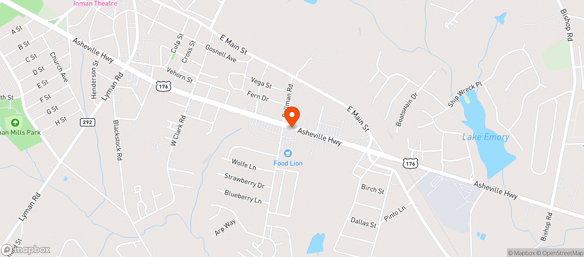 Map showing Food Lion