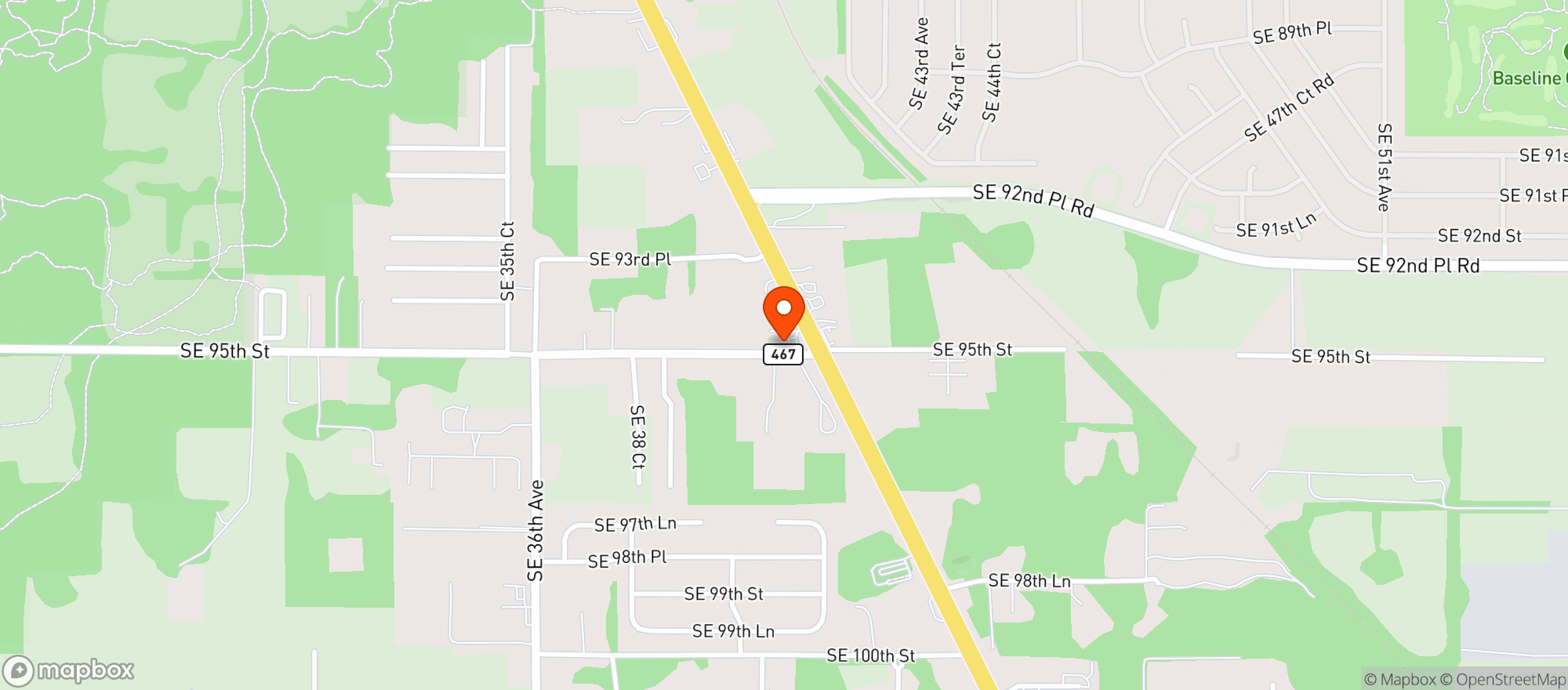 Map showing Quick King Food Store #7