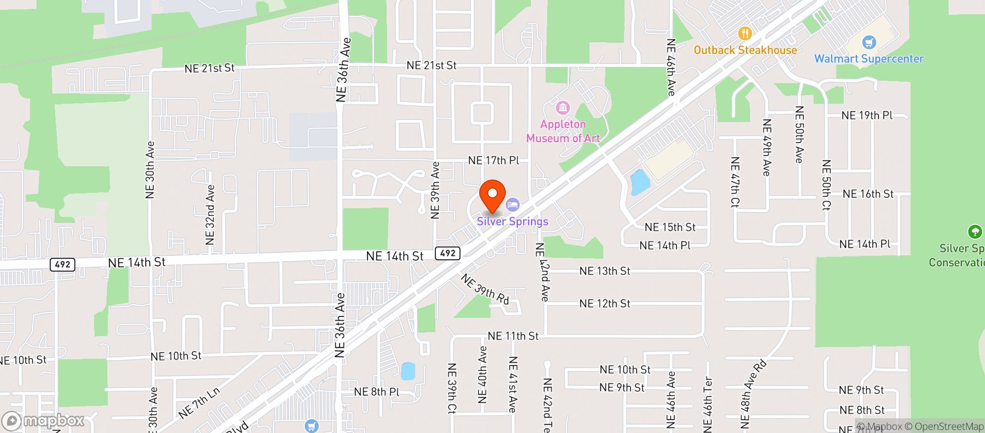 Map showing ABC FINE WINE & SPIRITS #118