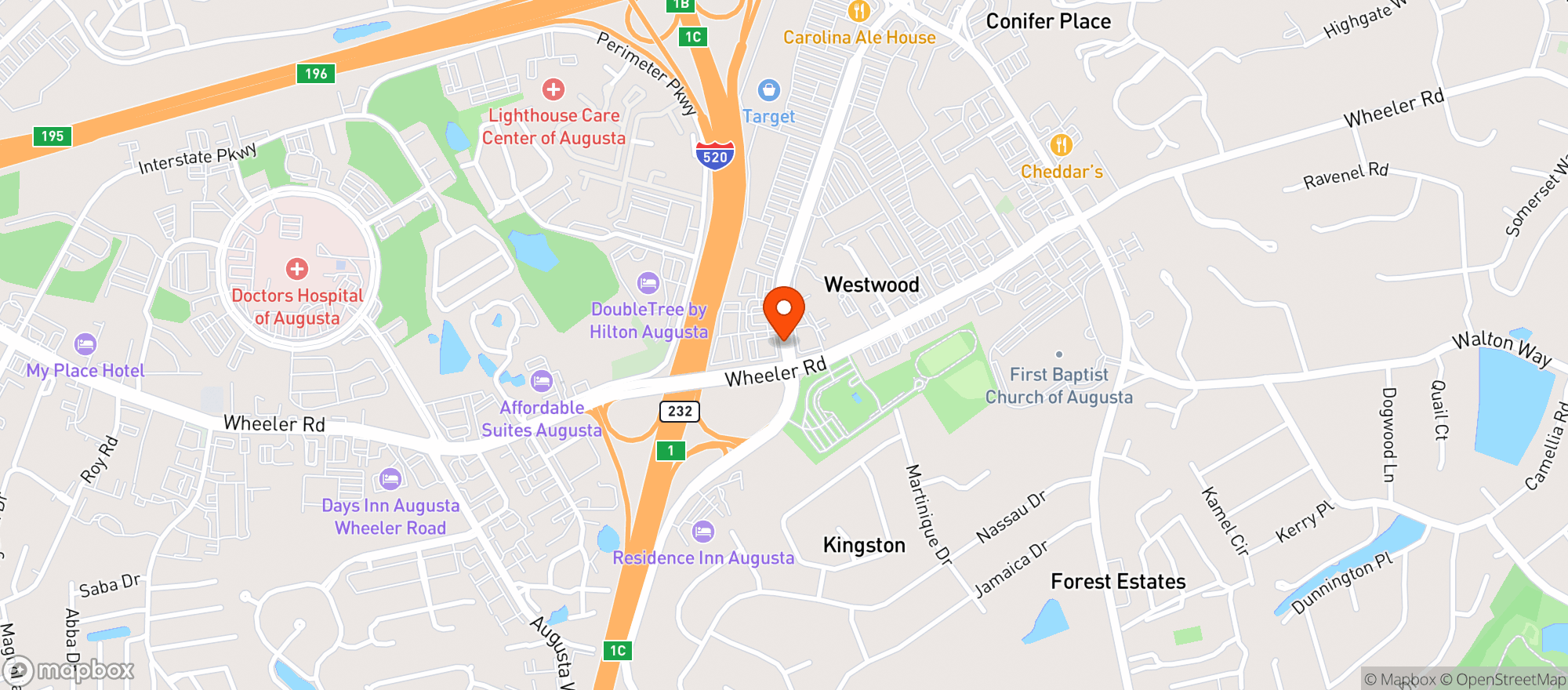 Map showing Twin Peaks
