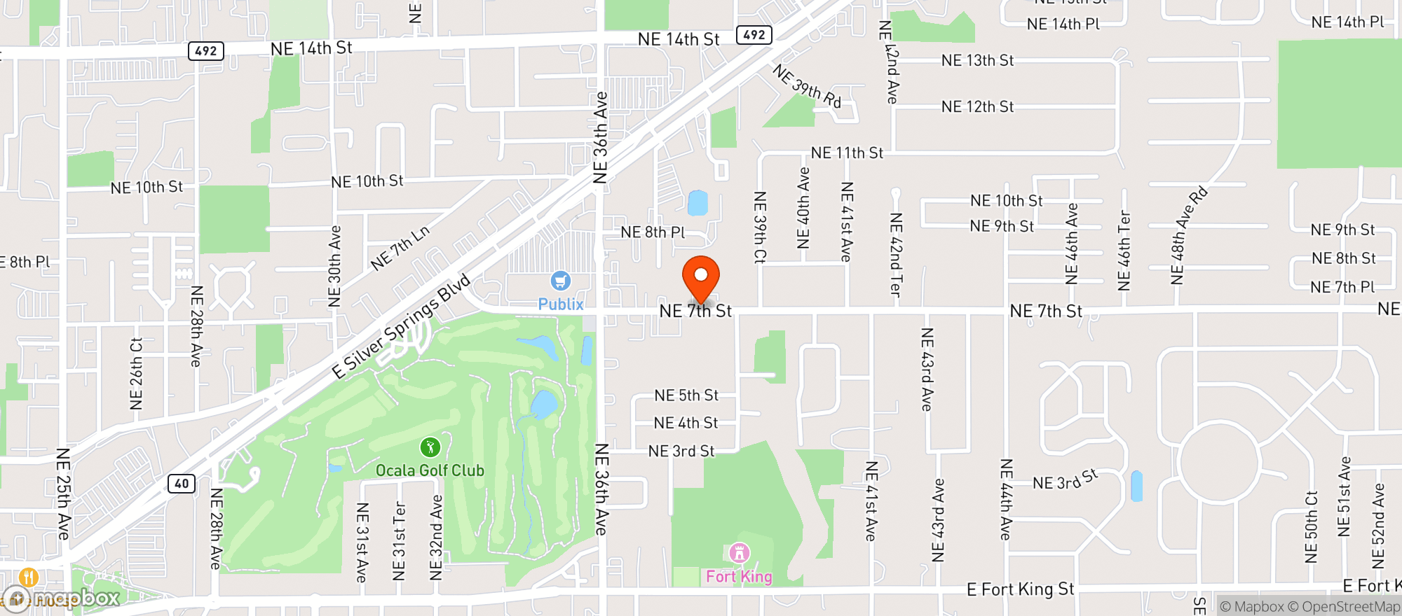 Map showing Metro Food Mart
