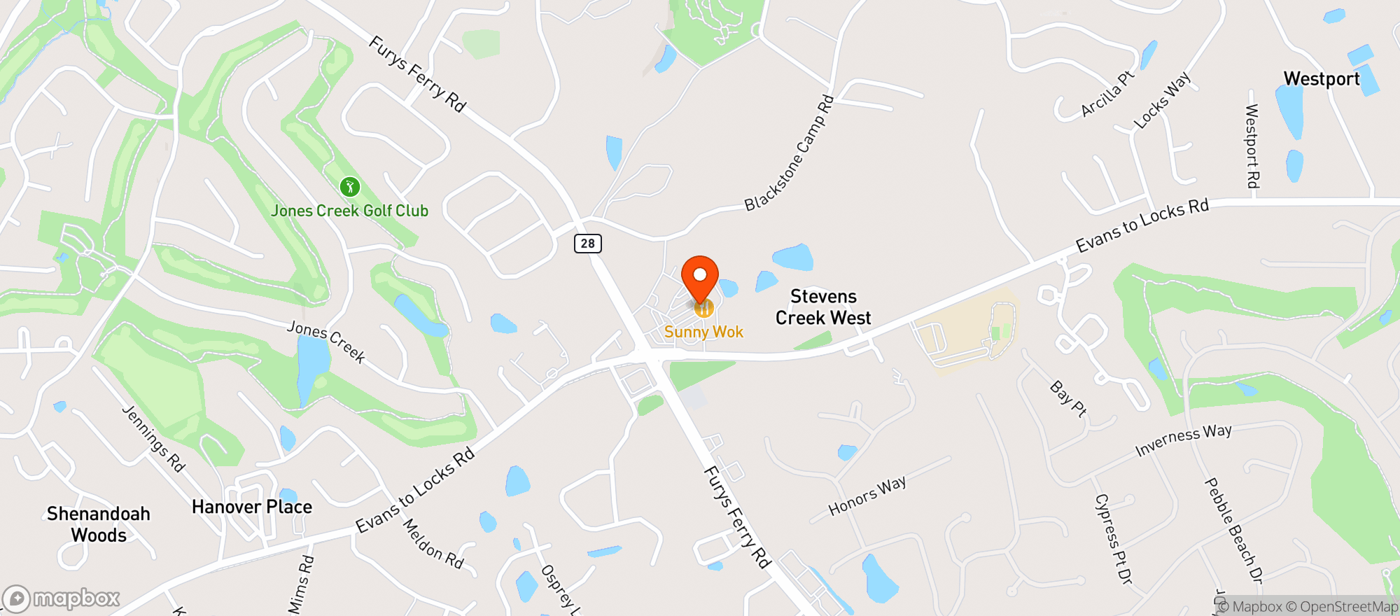 Map showing Walmart Neighborhood Market