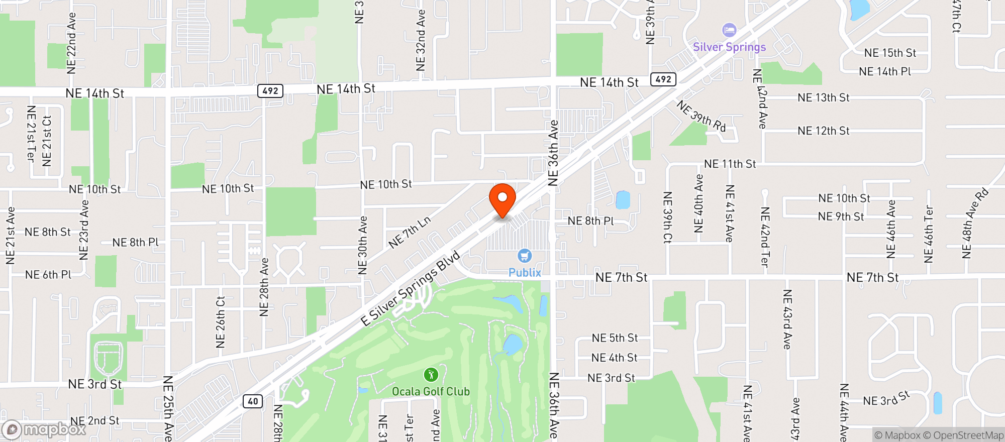 Map showing Publix