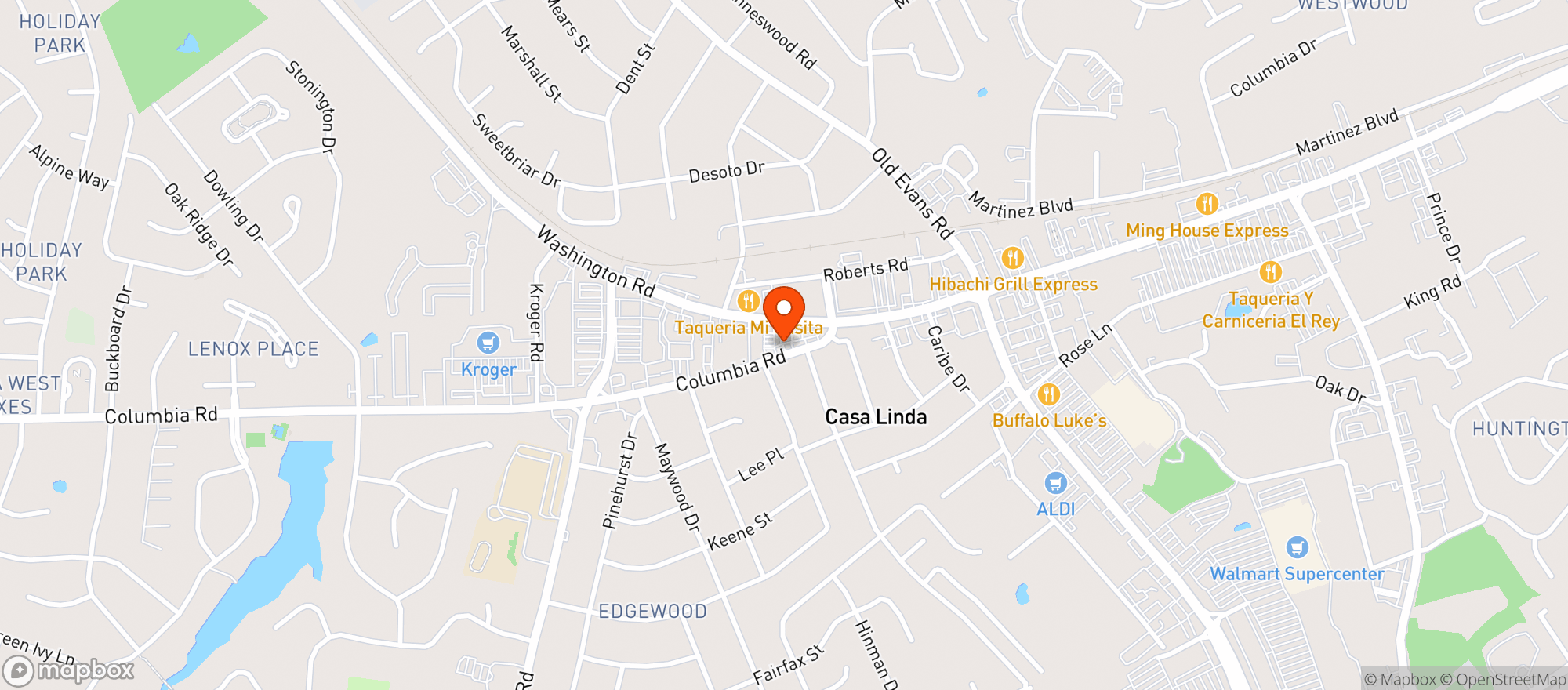 Map showing CIRCLE K
