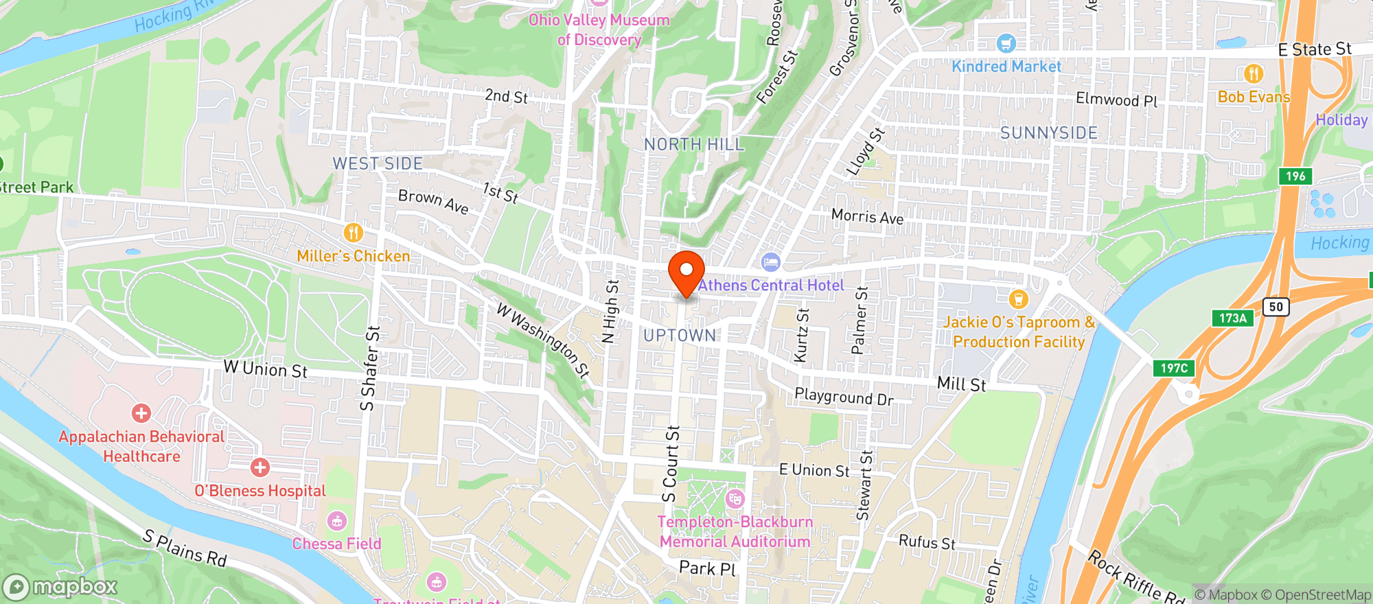 Map showing Big Run Kava Bar