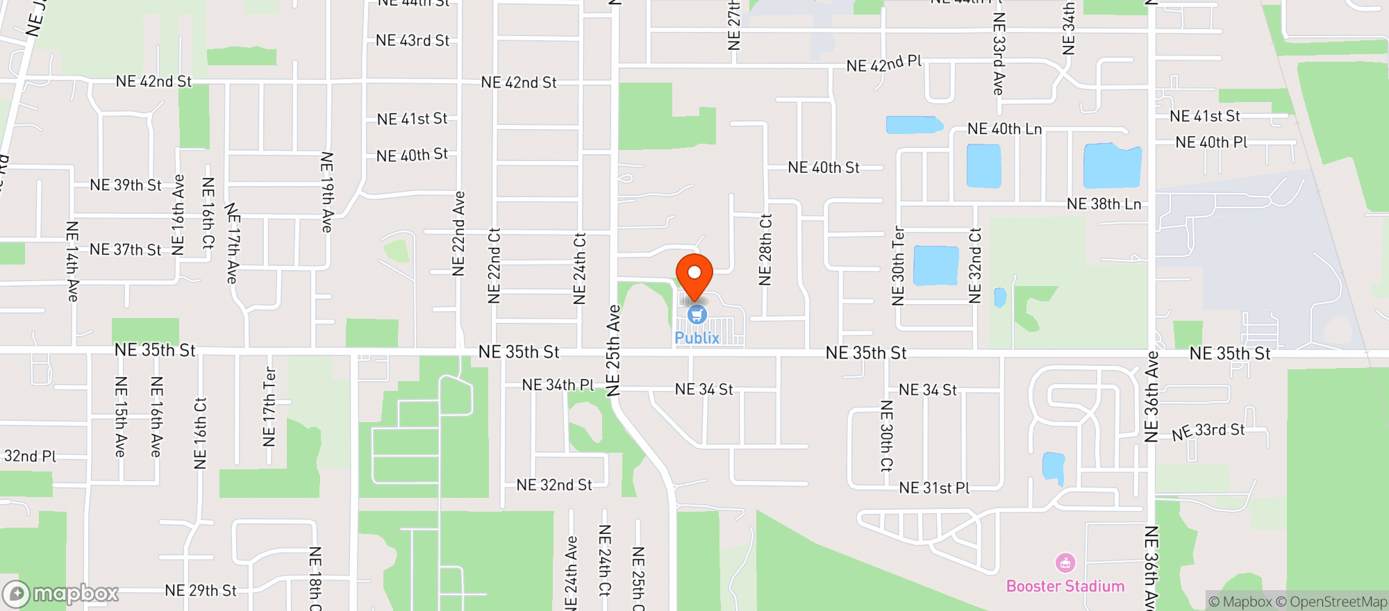 Map showing Publix