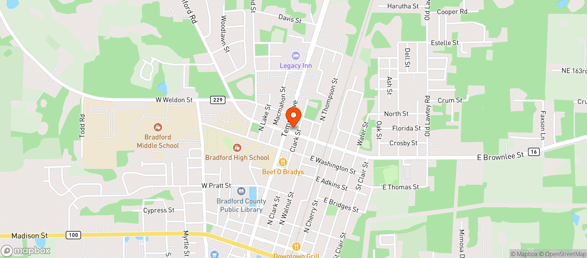 Map showing 1 Stop