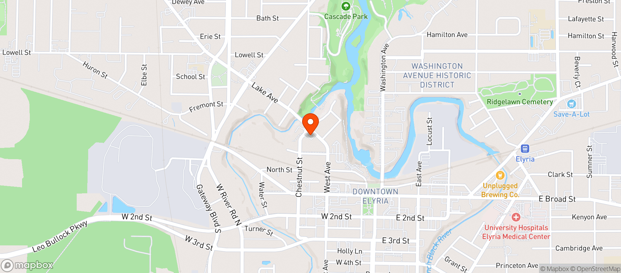 Map showing Dairy Mart