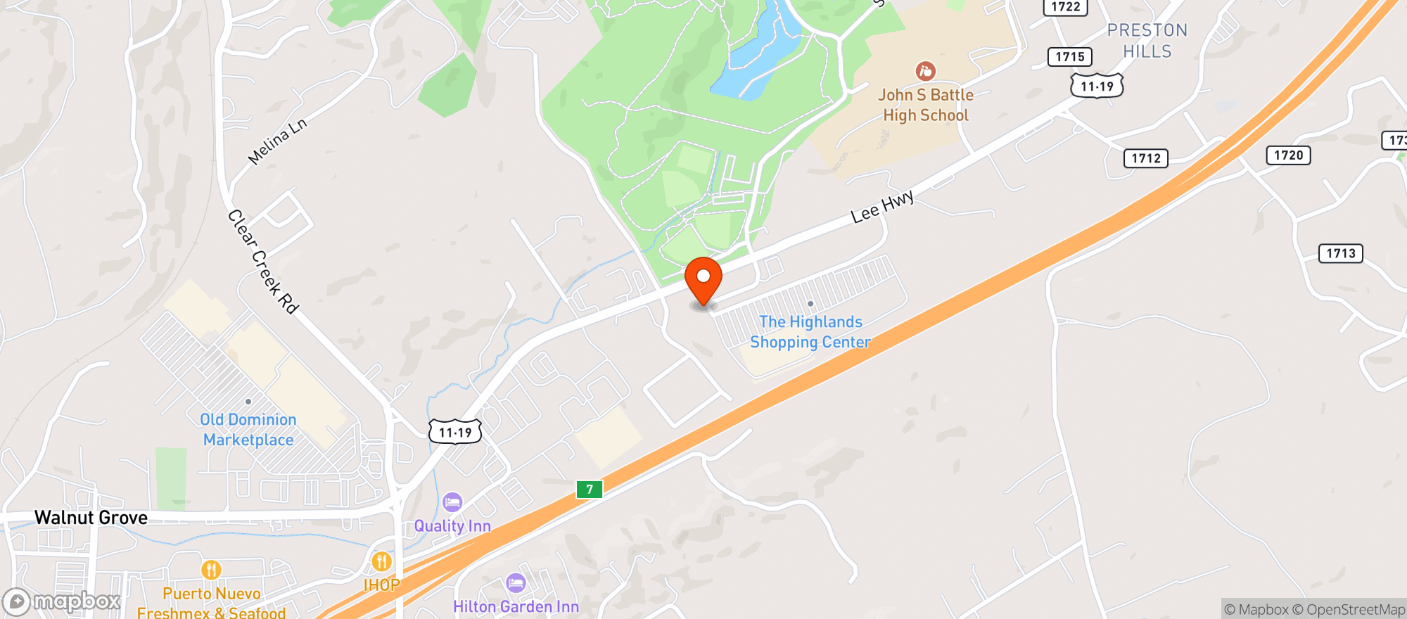 Map showing Target