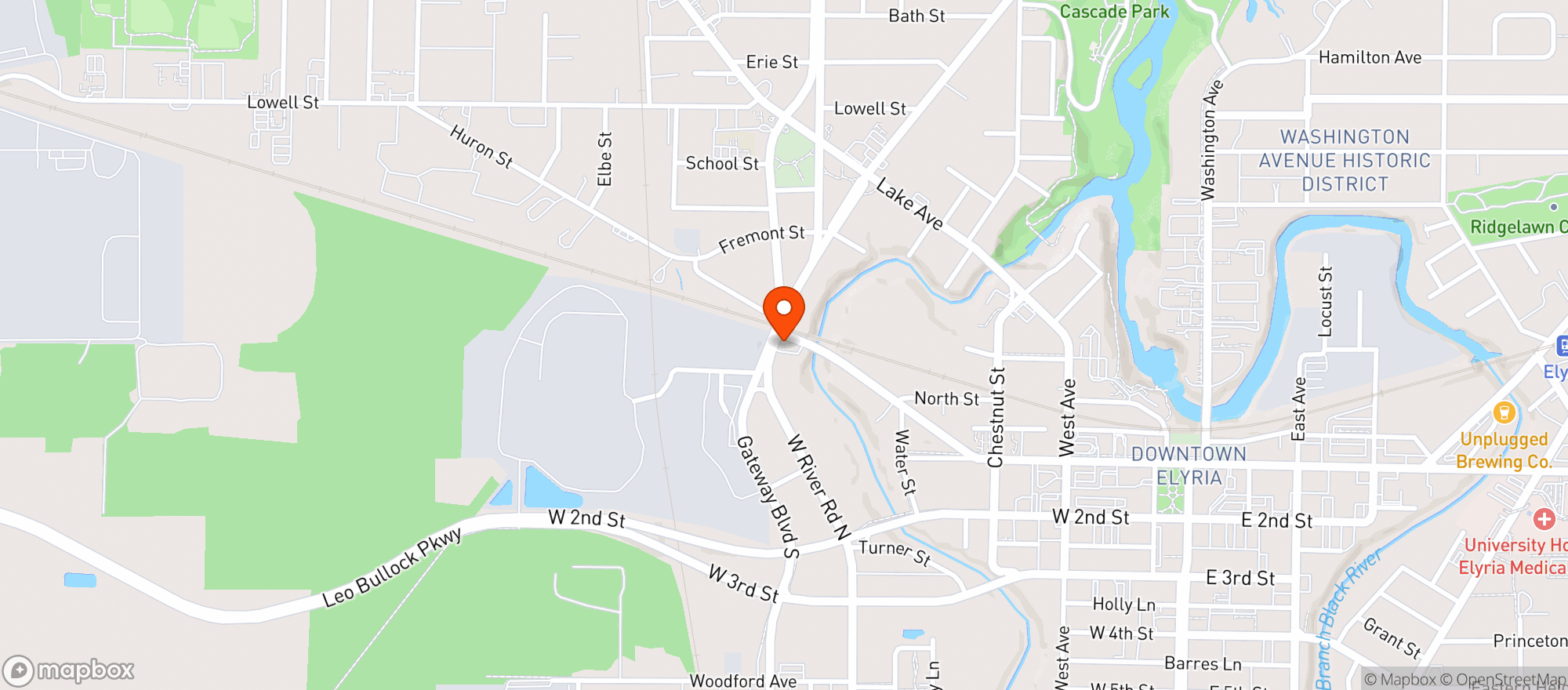 Map showing Basils Lounge