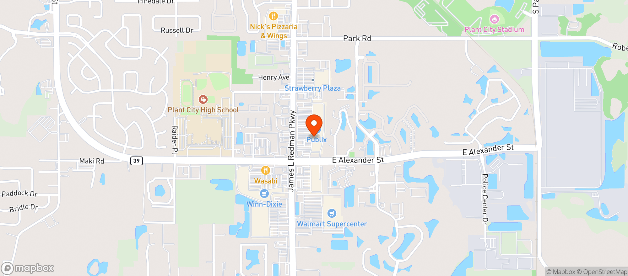 Map showing Gnc - 1637 - Waldon Woods Shop Ctr