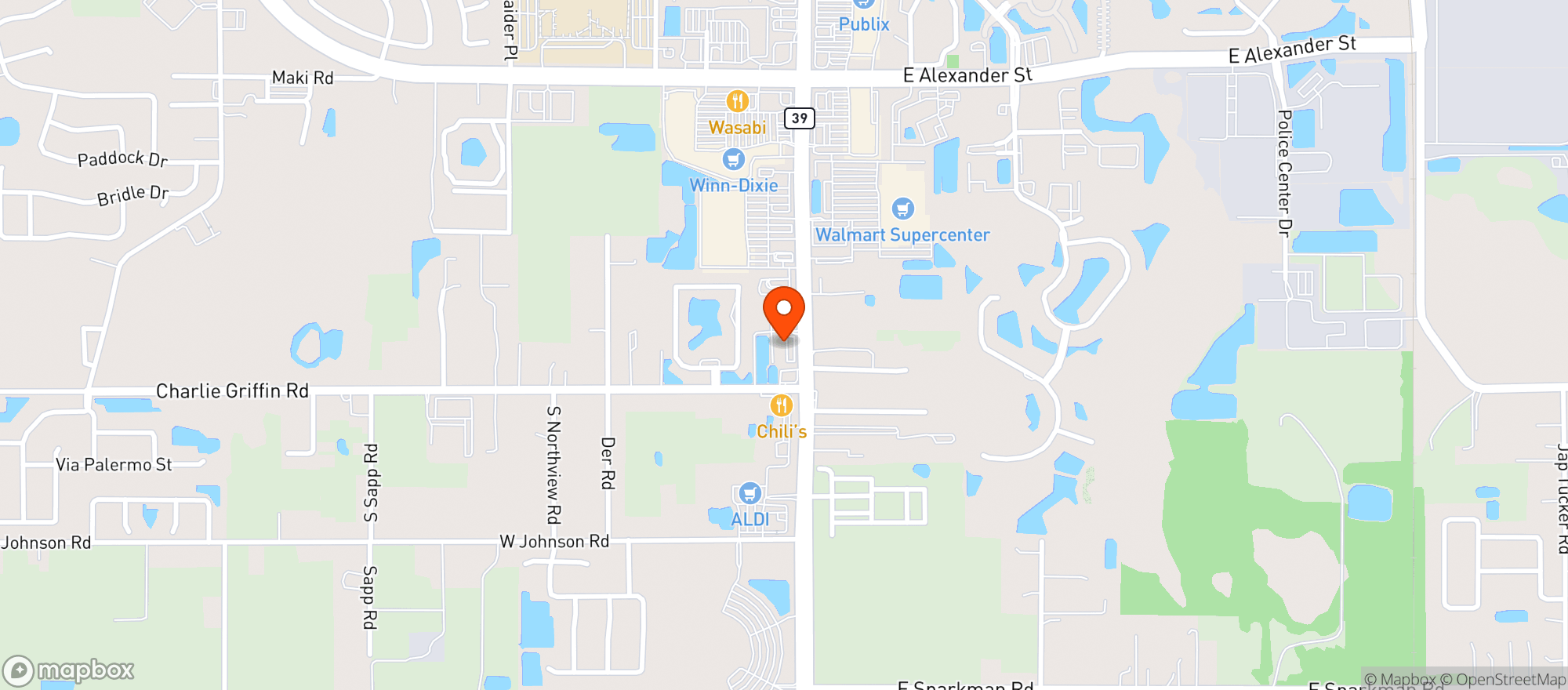 Map showing Your Cbd Store - Plant City