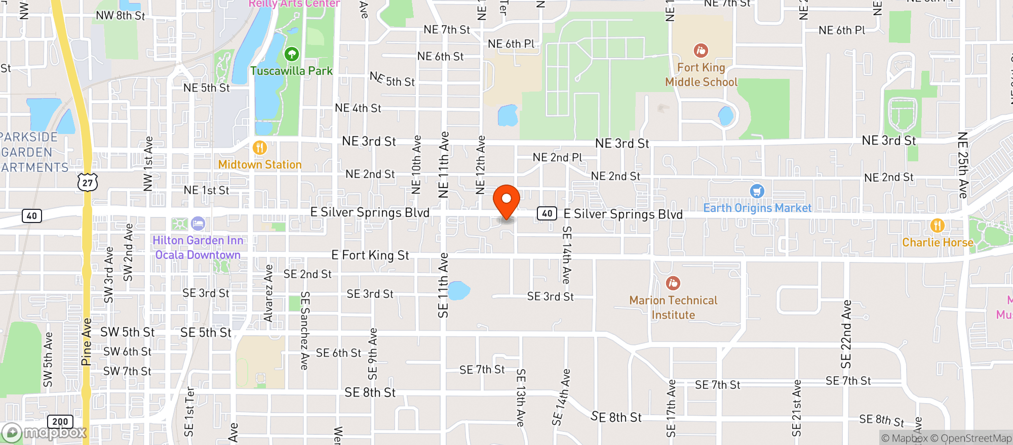 Map showing A & L Discount Beverage