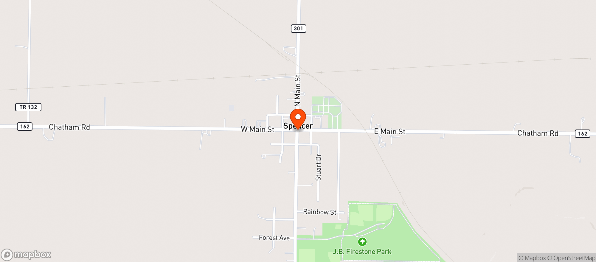 Map showing Main Street Mkt-spencer