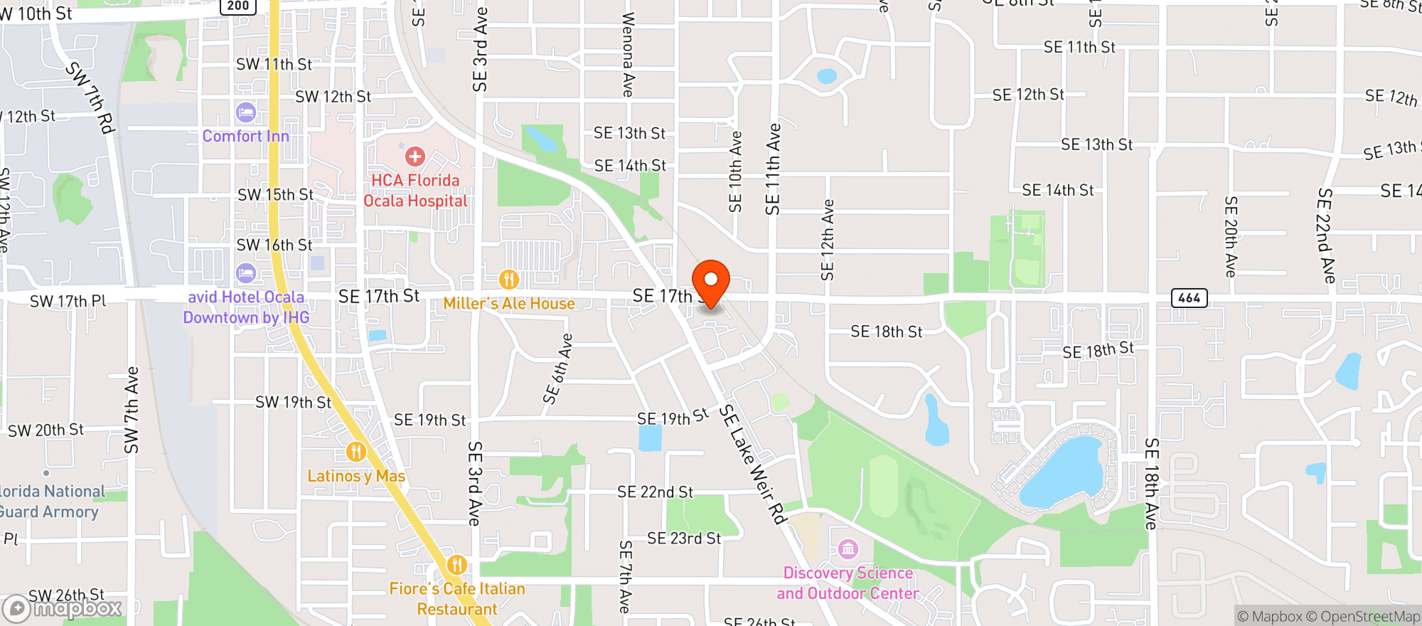 Map showing 17 Street Food Mart