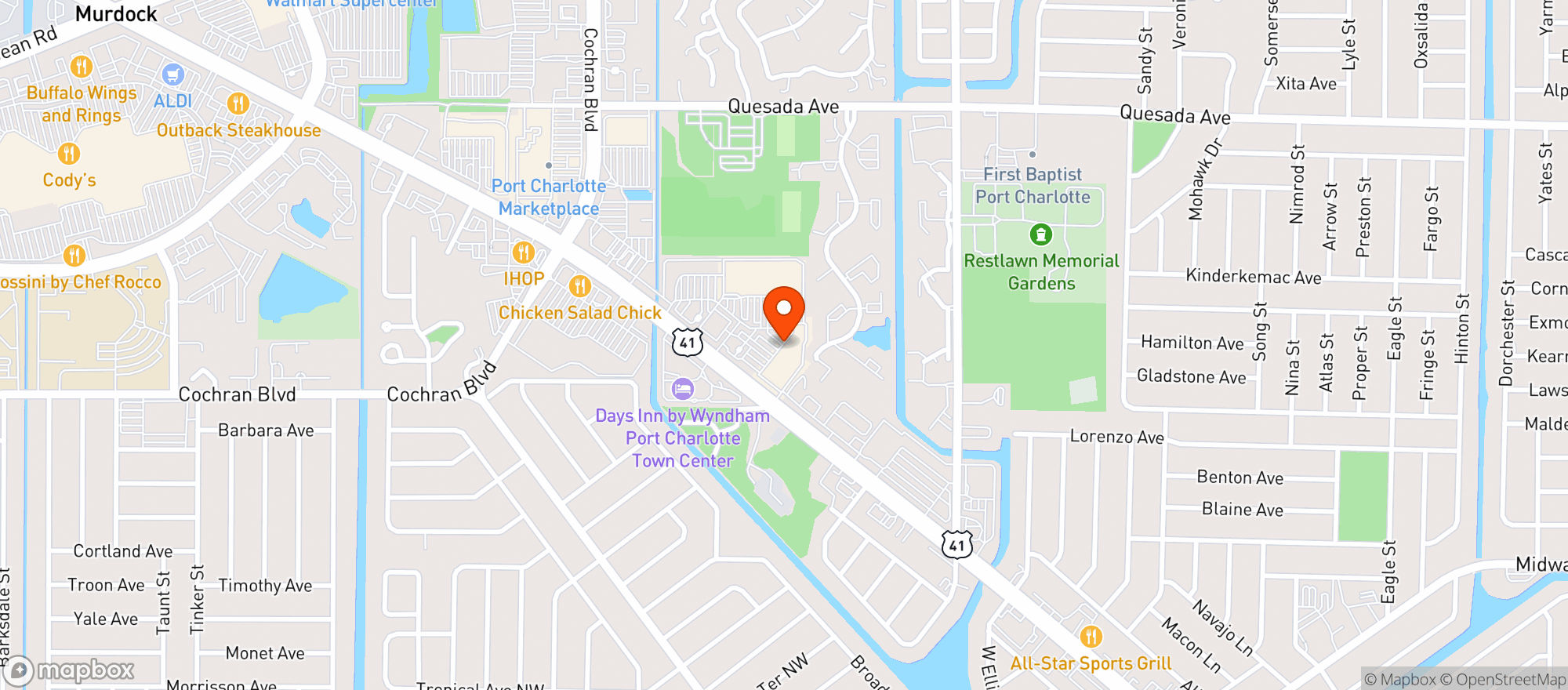 Map showing Sprouts Farmers Market
