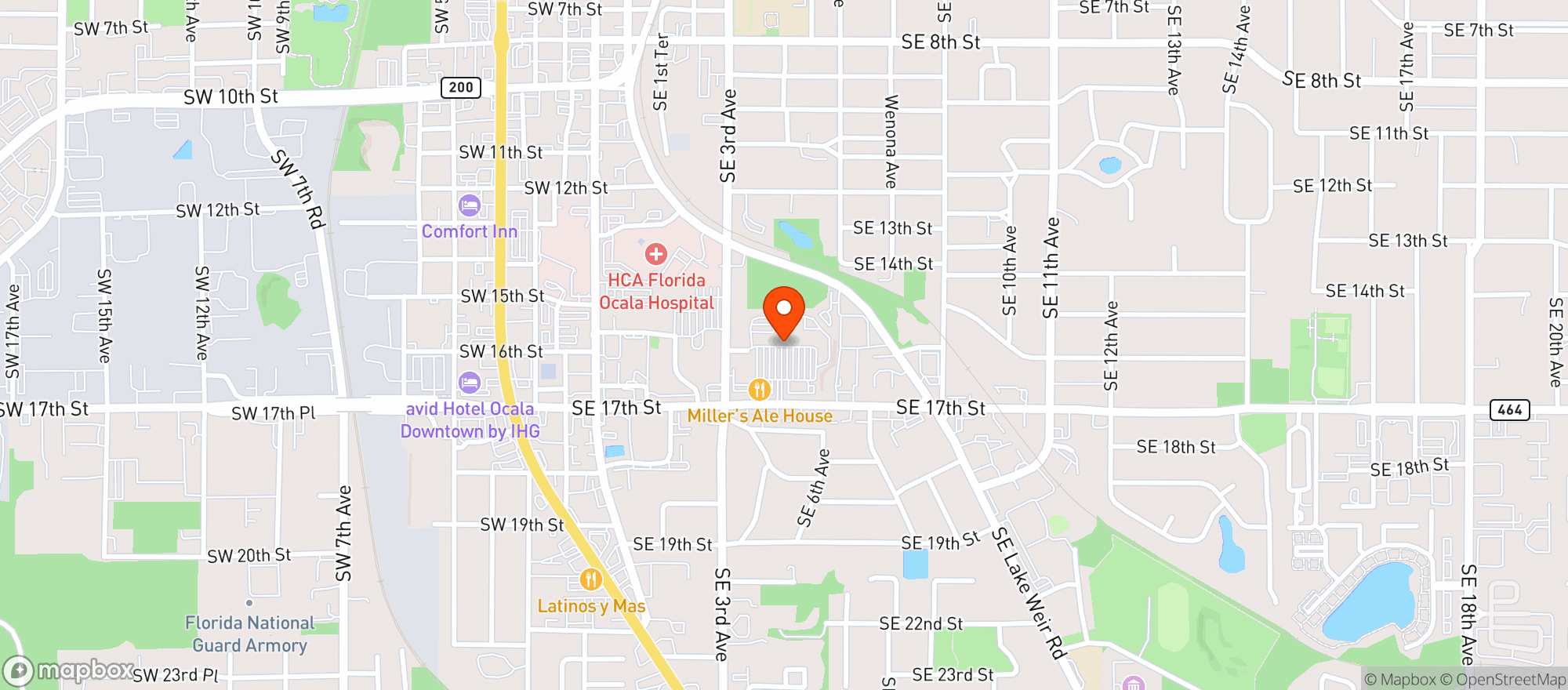 Map showing Publix Super Market