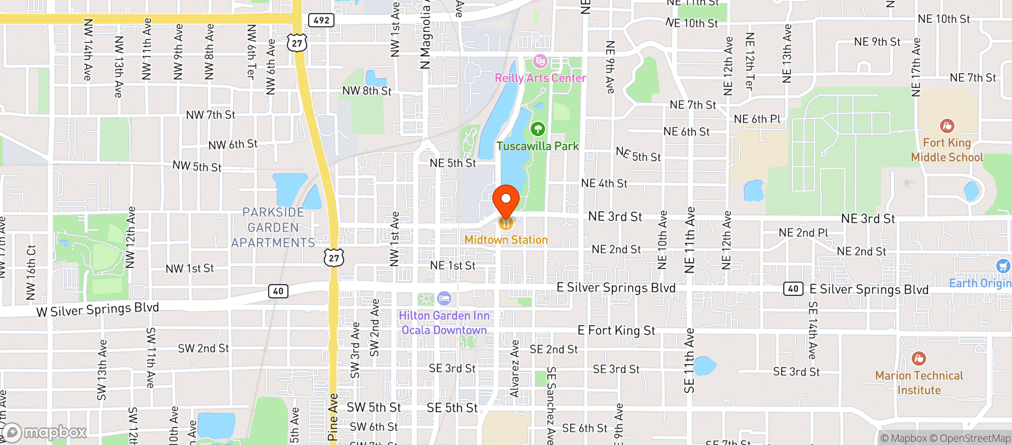 Map showing Infinite Ale Works