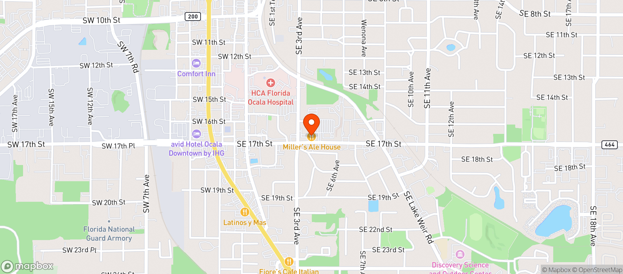 Map showing Millers Ale House #4