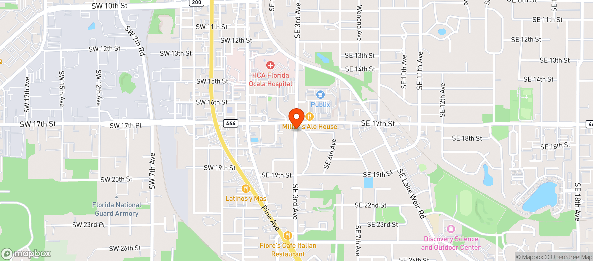 Map showing Gnc