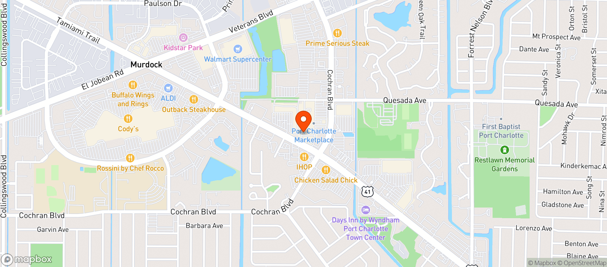Map showing Total Wine & More - Port Charlotte