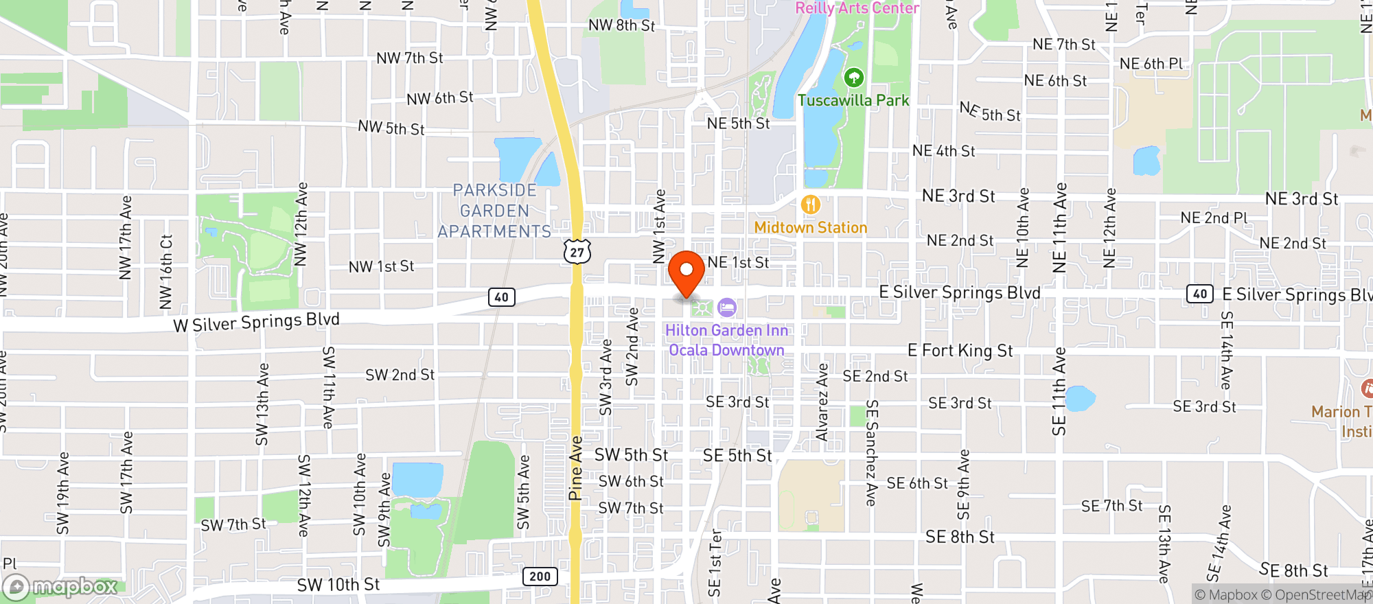 Map showing Brick City Southern Kitchen