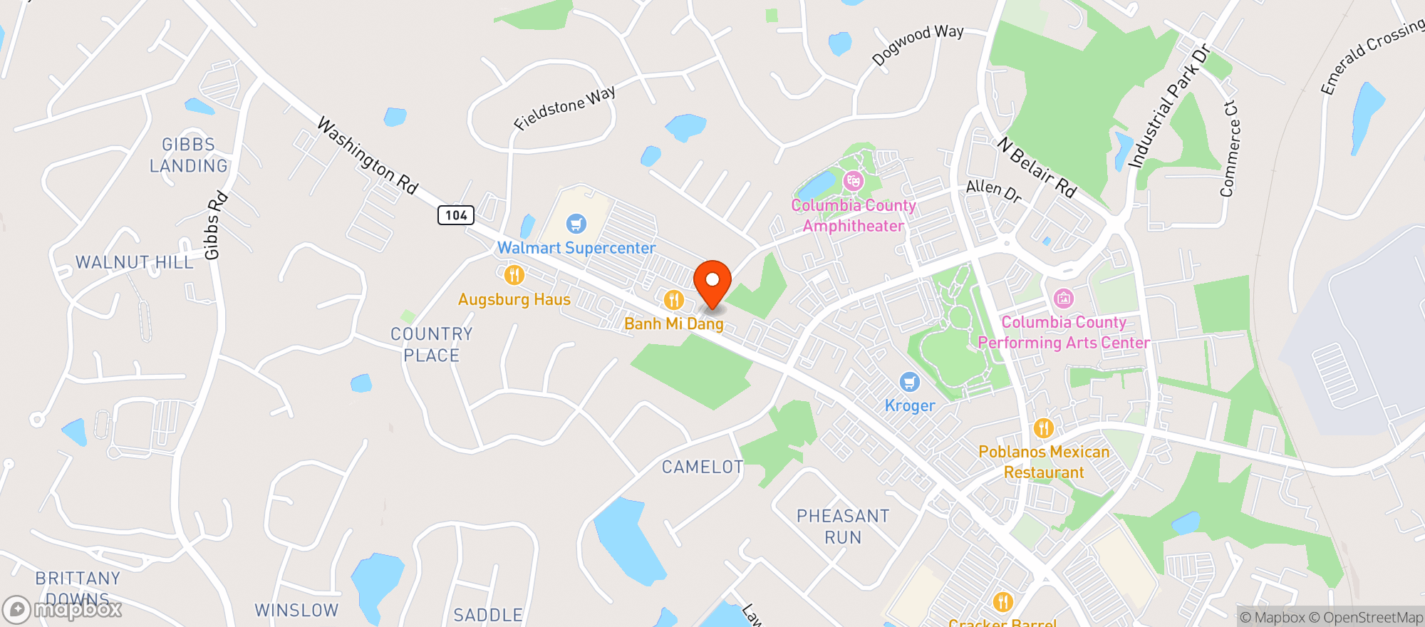 Map showing CIRCLE K