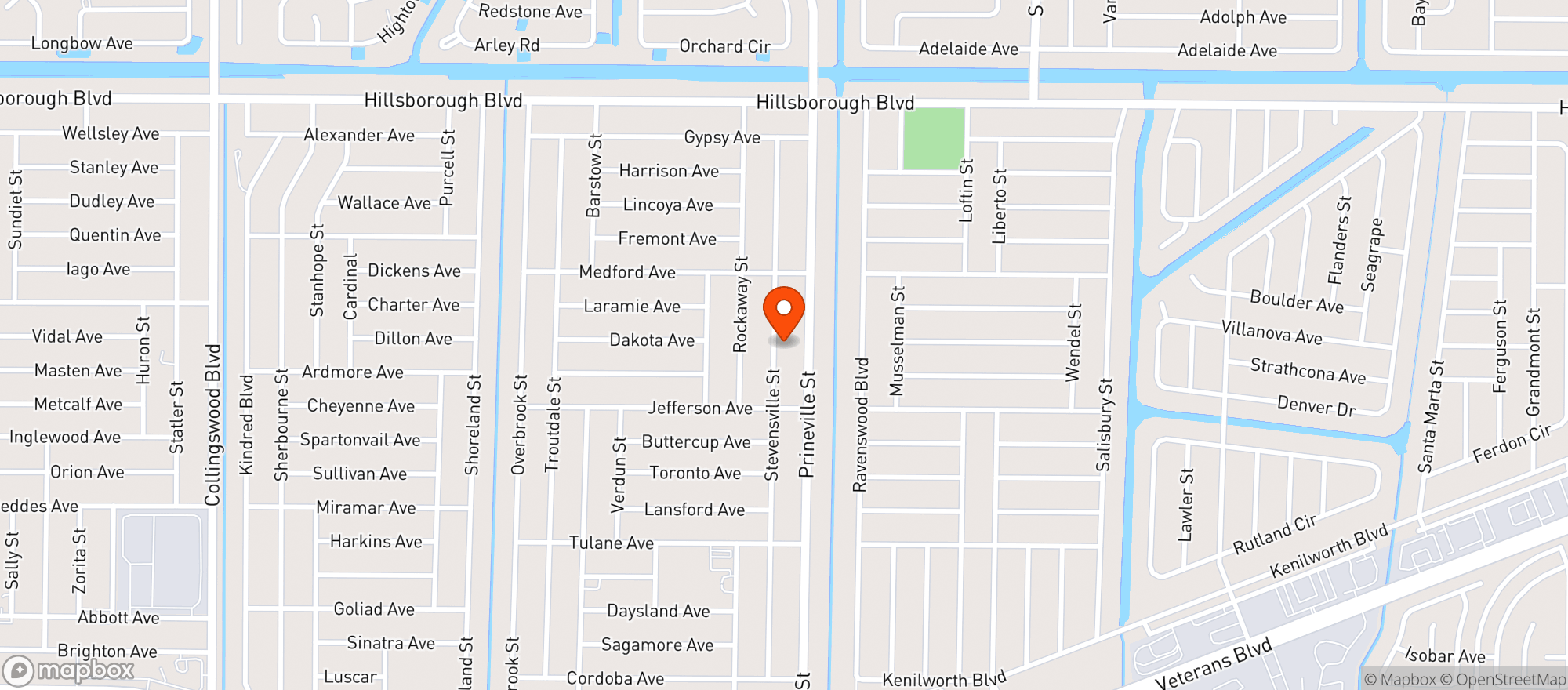 Map showing Mr. Fun Guy USA