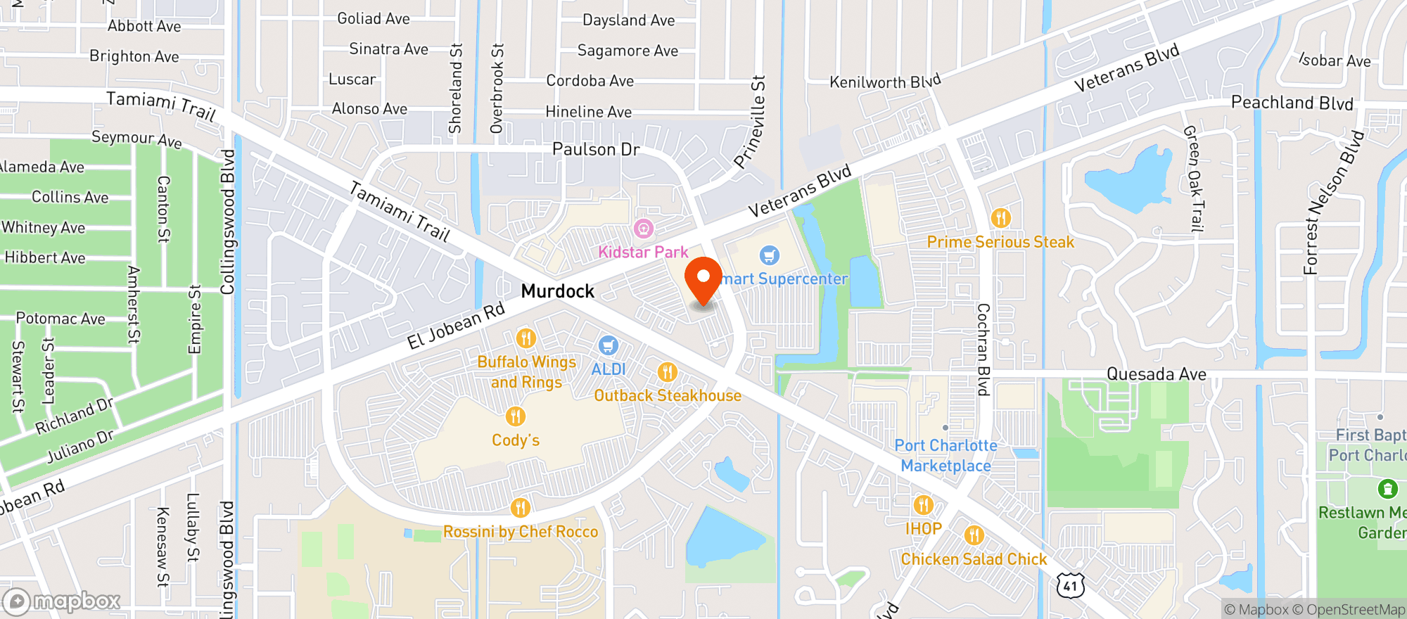 Map showing Target