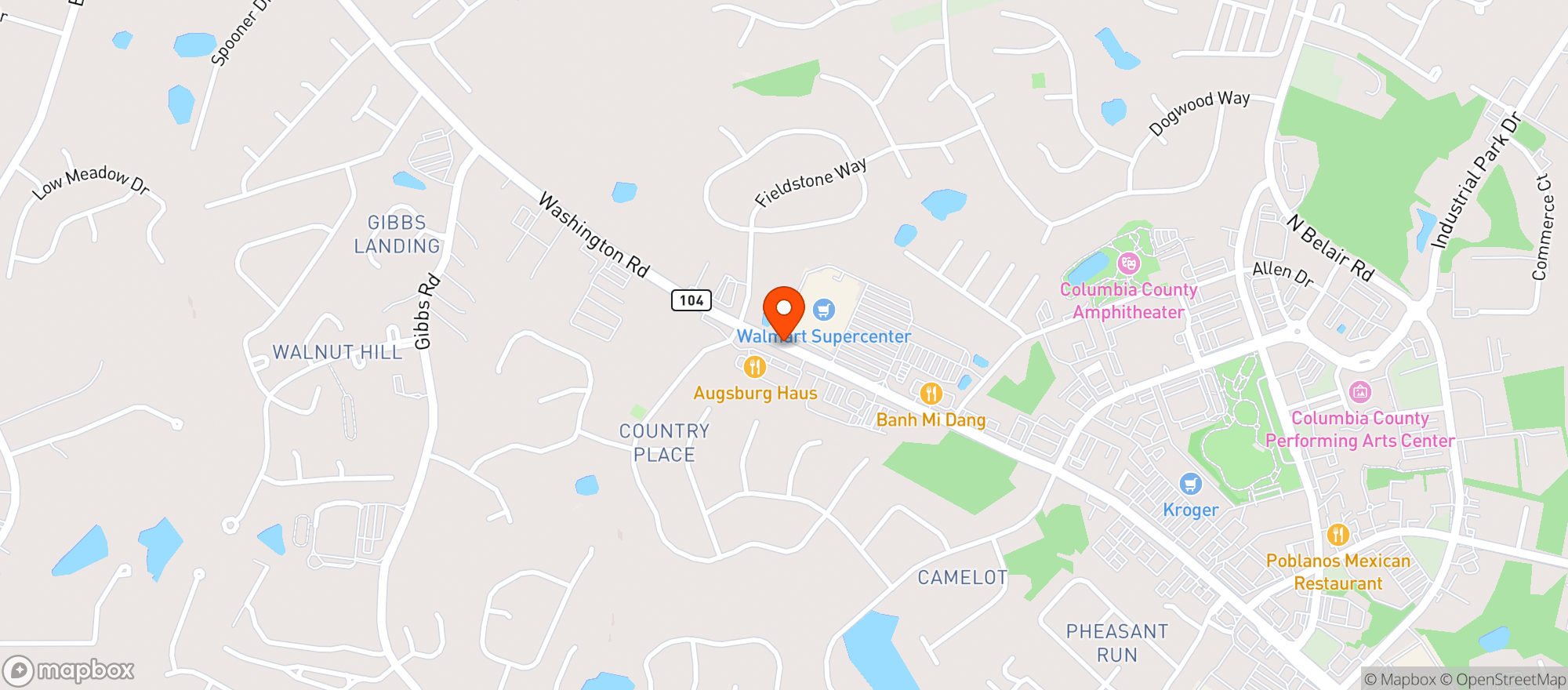 Map showing Salsas Bar & Grill