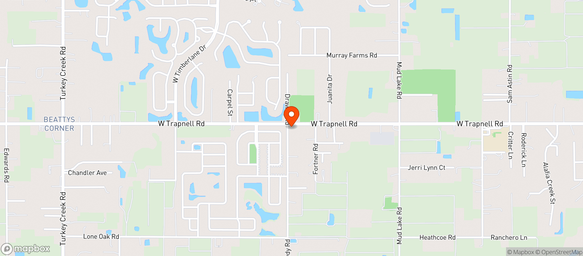 Map showing El Toro Loco