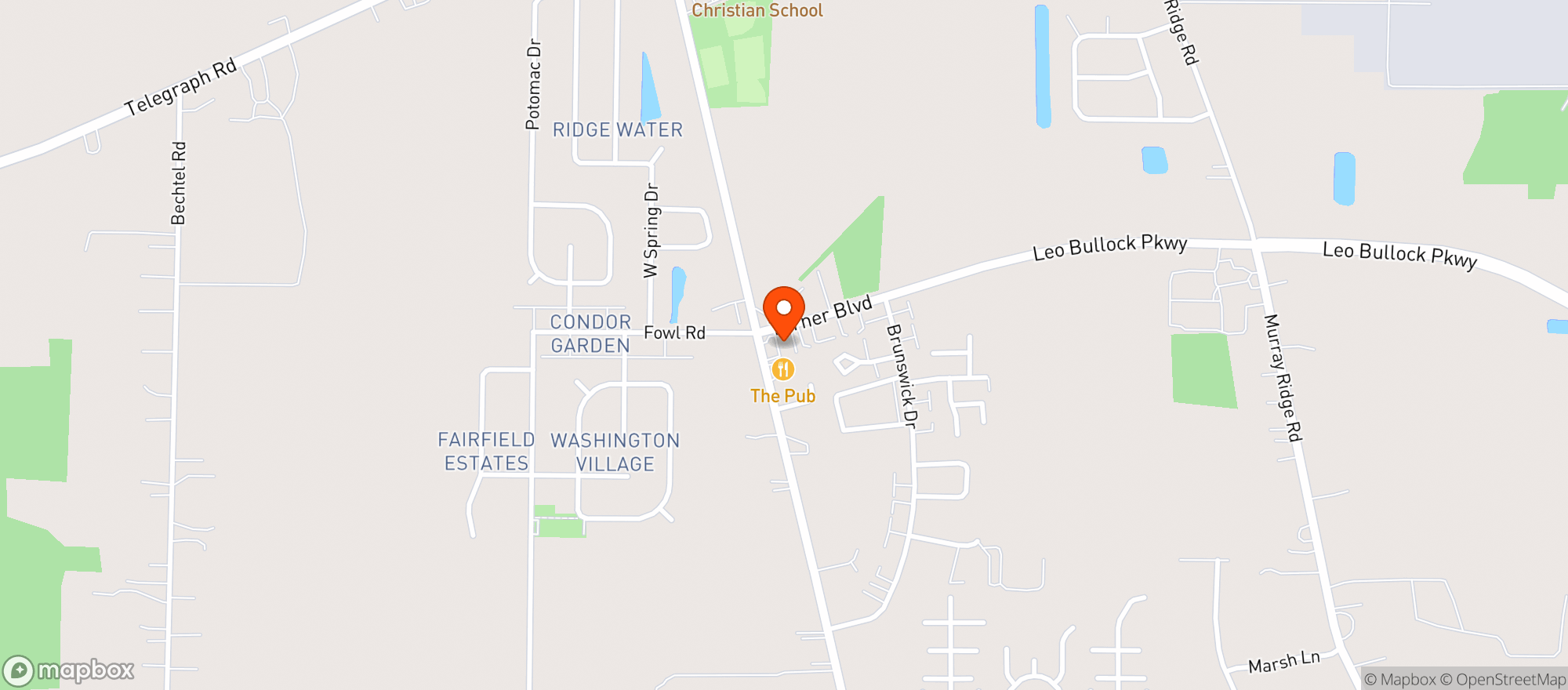 Map showing Convenient Food Mart #736