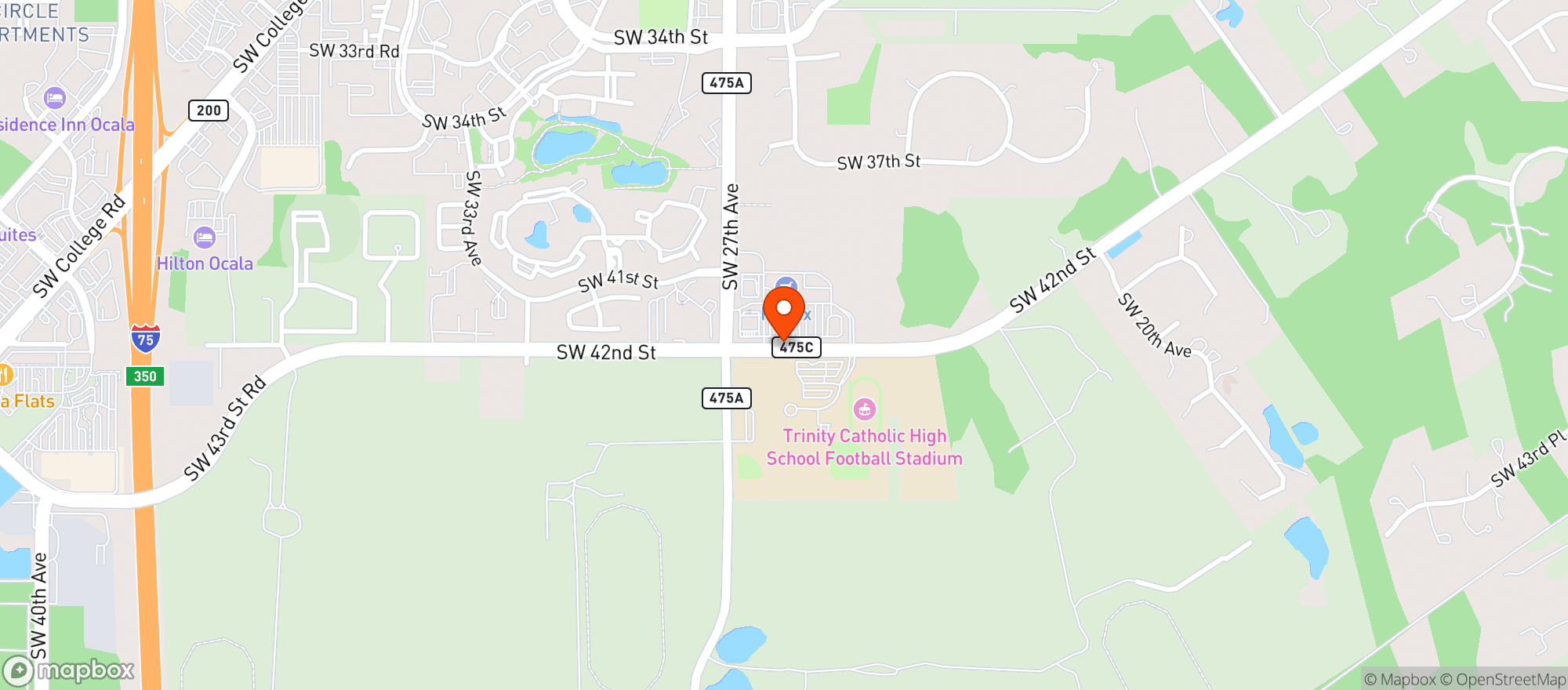 Map showing Publix Super Market