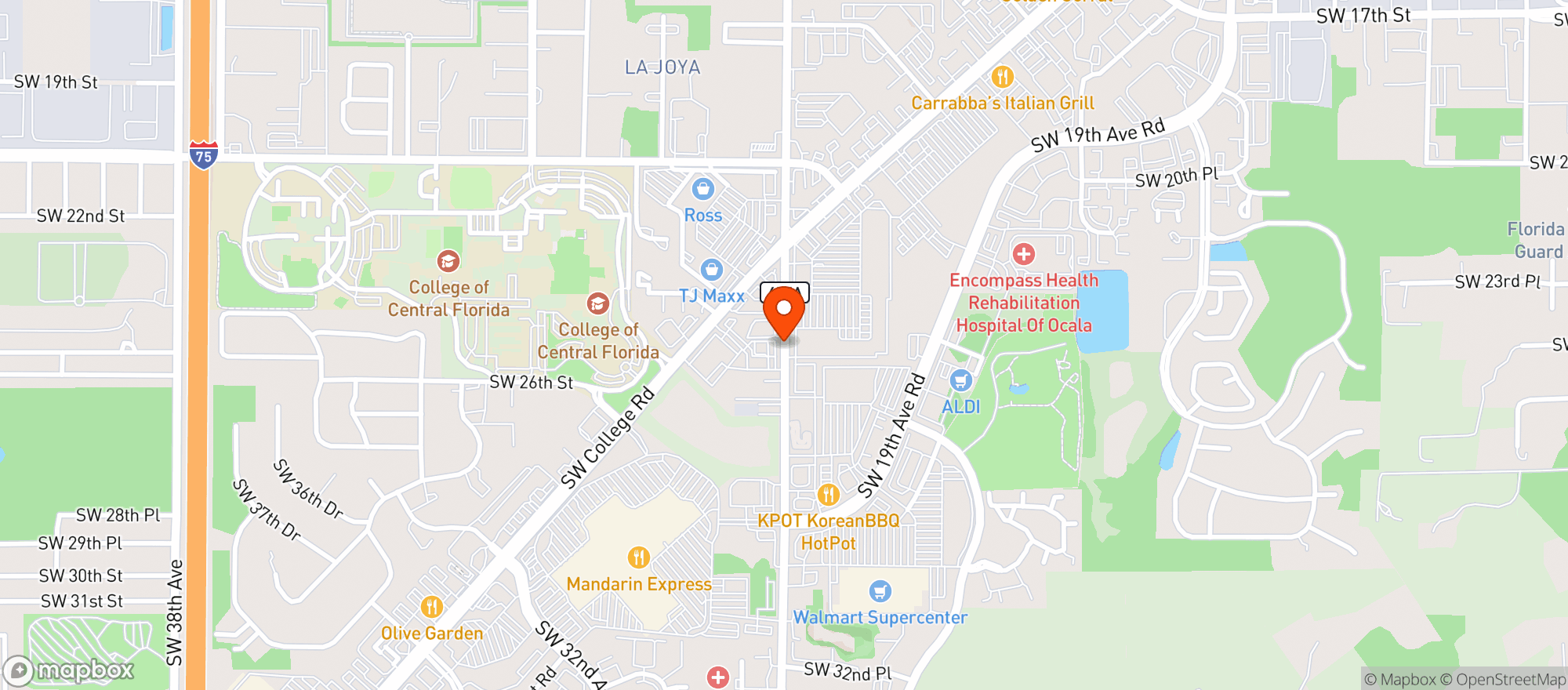 Map showing Fridas Tacos & Tequila
