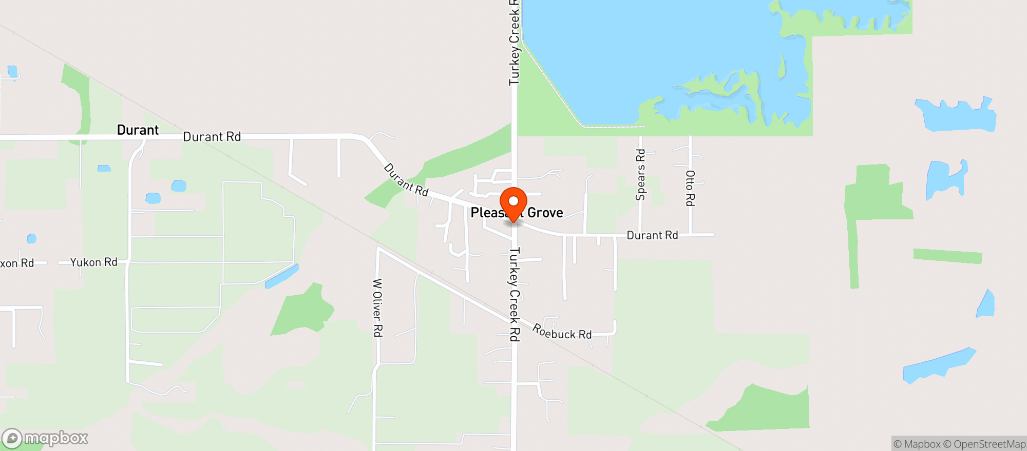 Map showing Durant Food Market