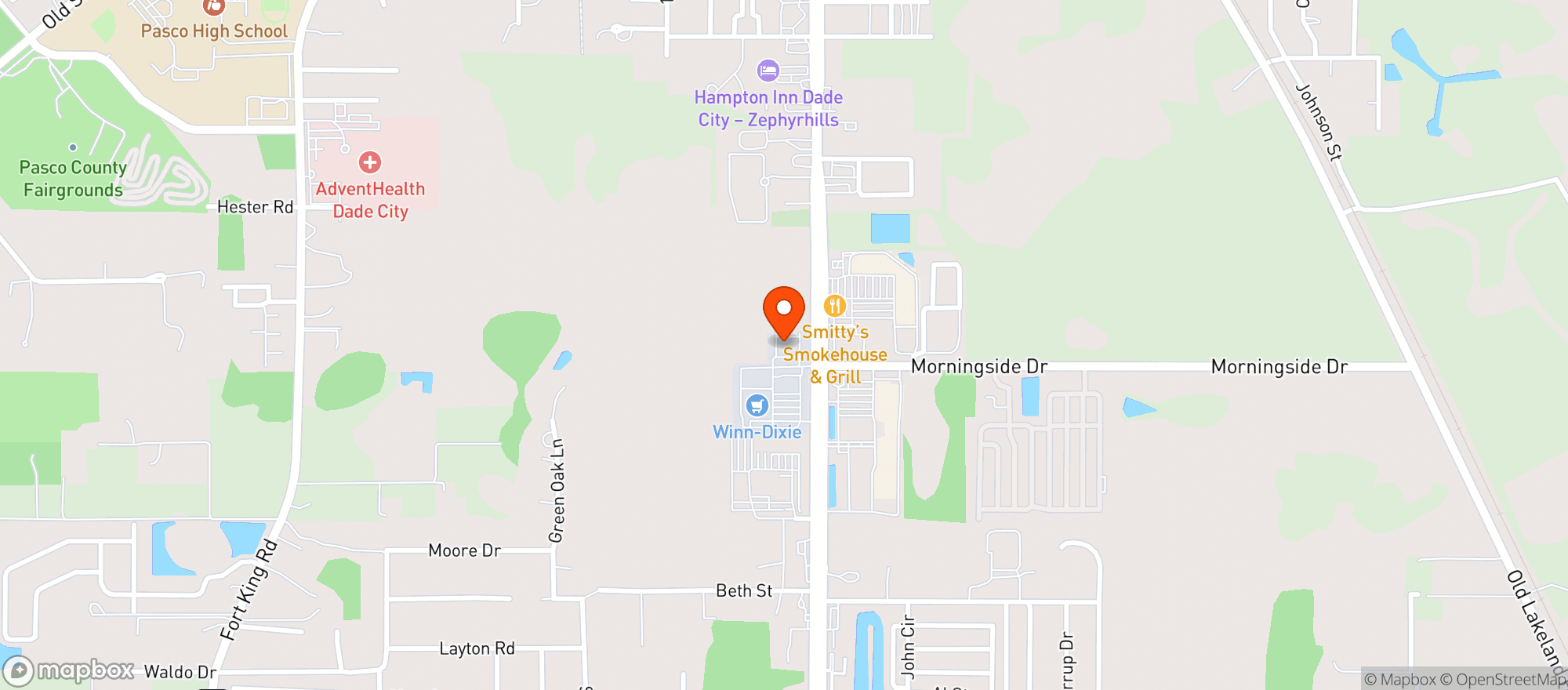 Map showing Walgreens