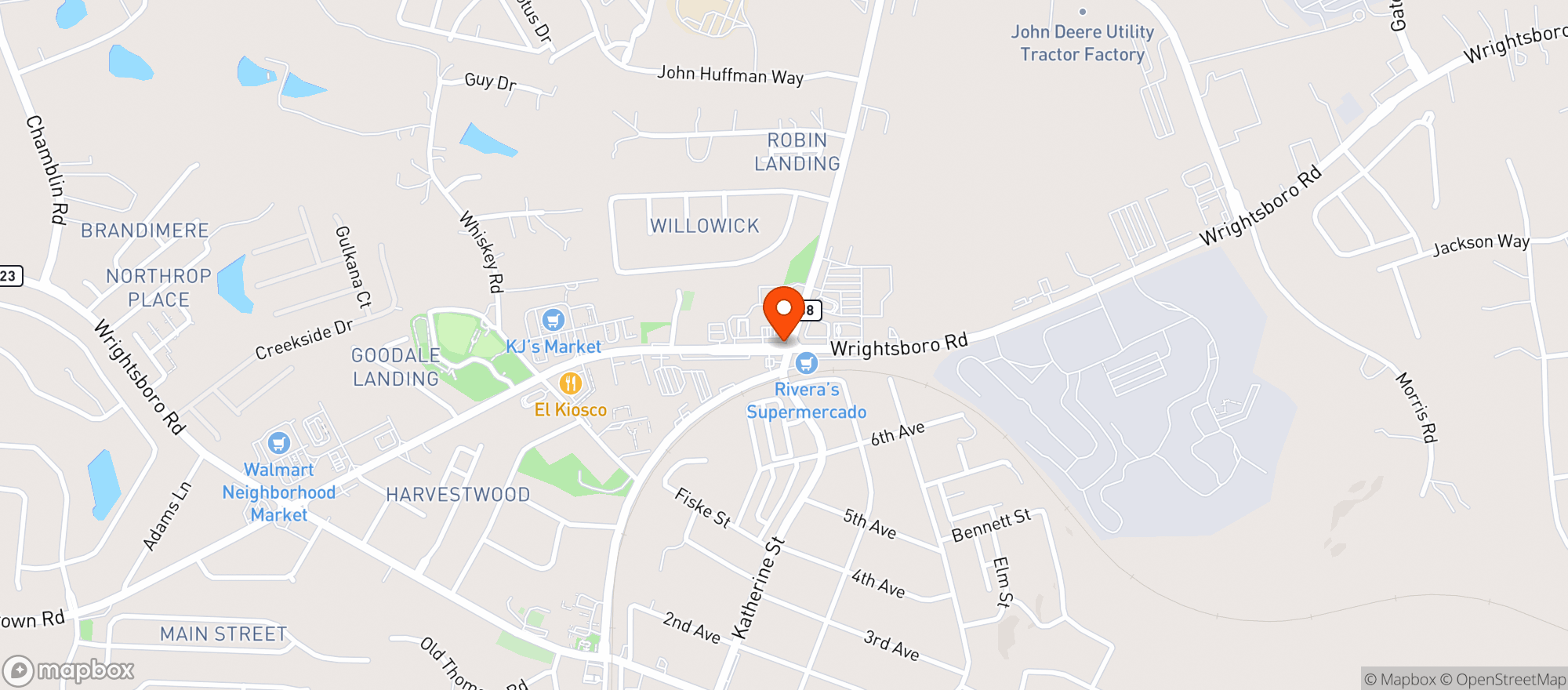 Map showing CIRCLE K #2705374