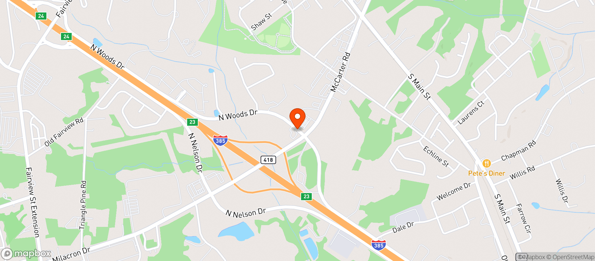 Map showing Inn Mart