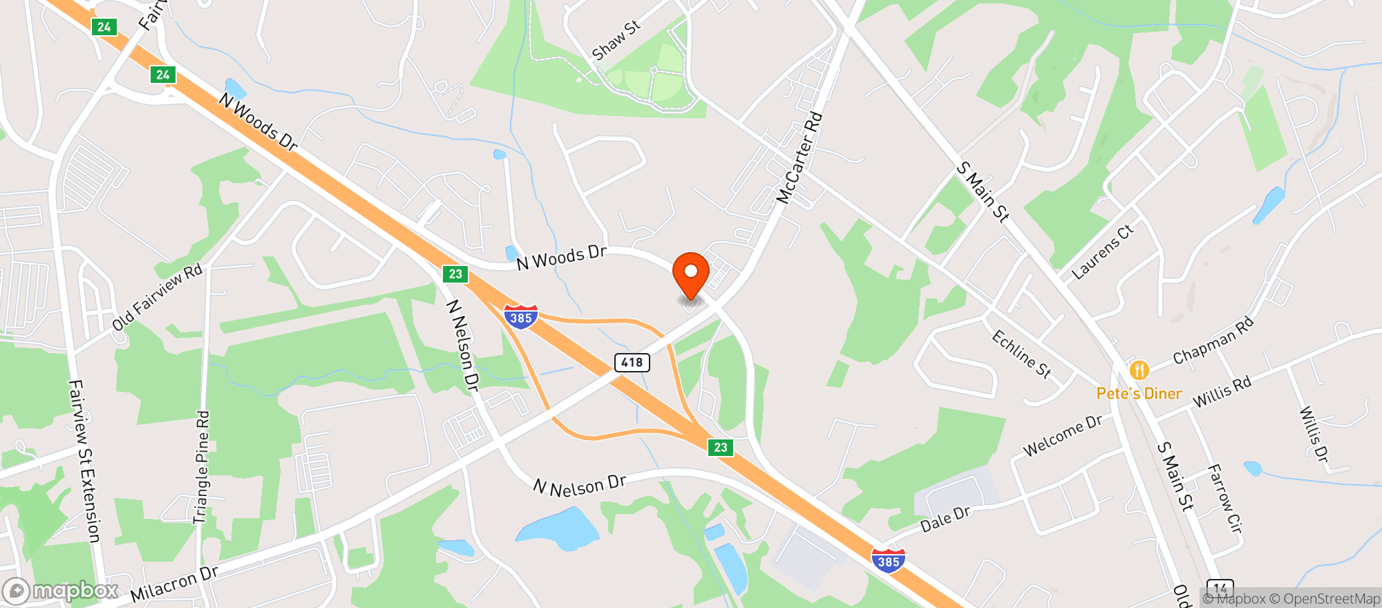 Map showing Exxon 