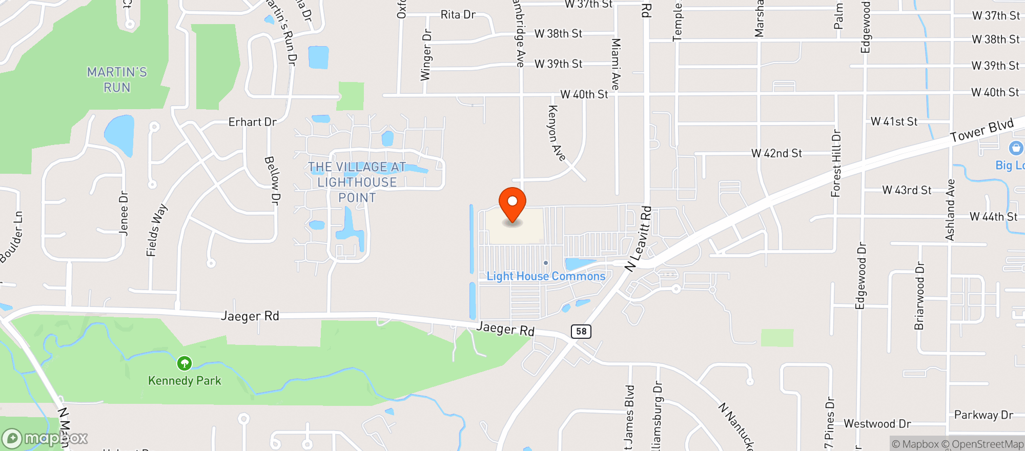 Map showing WALMART SUPERCENTER