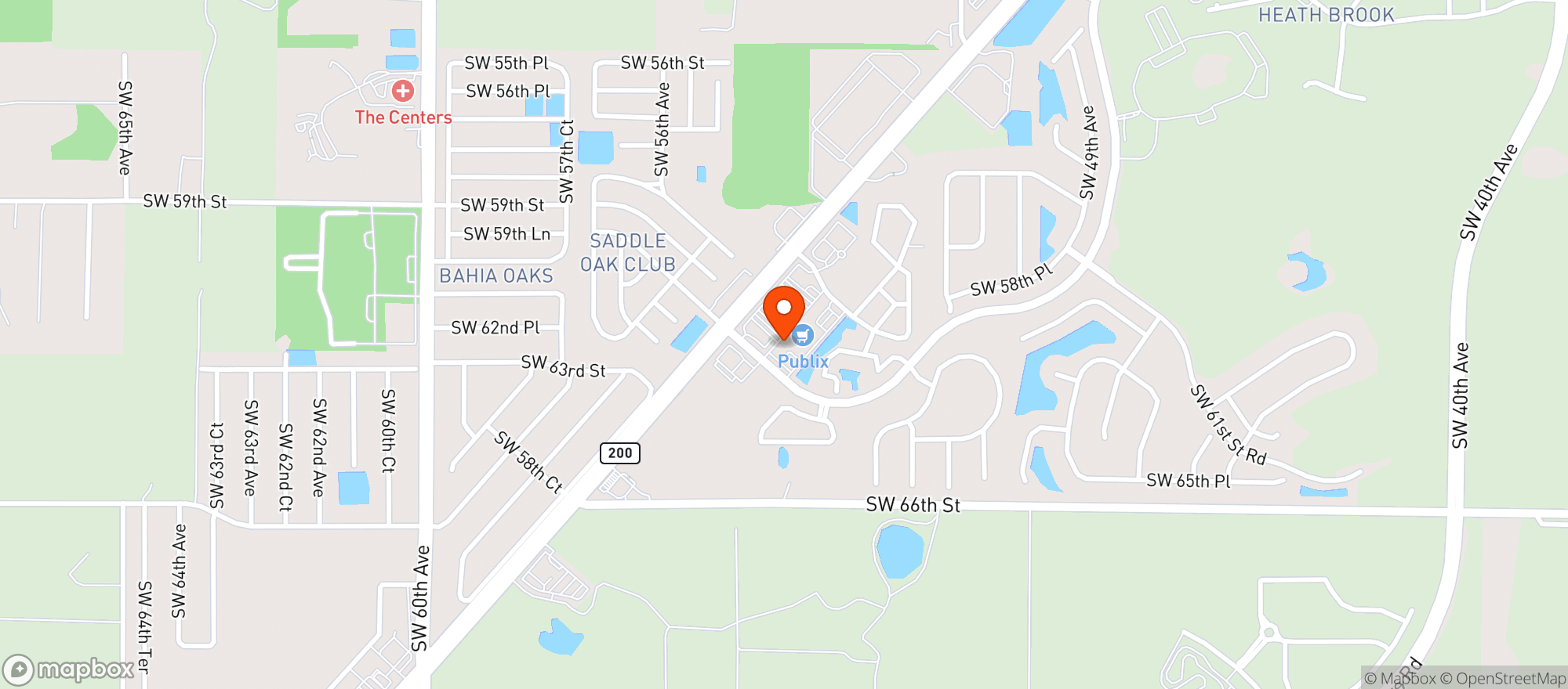 Map showing Liquors Of Ocala